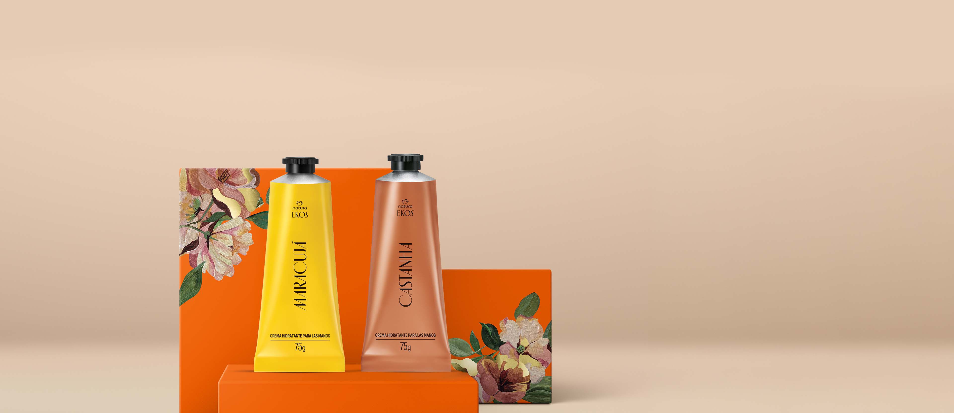 Regalo Madres Dúo Manos Ekos (1 crema manos castaña + 1 crema manos maracuyá + bolsa)