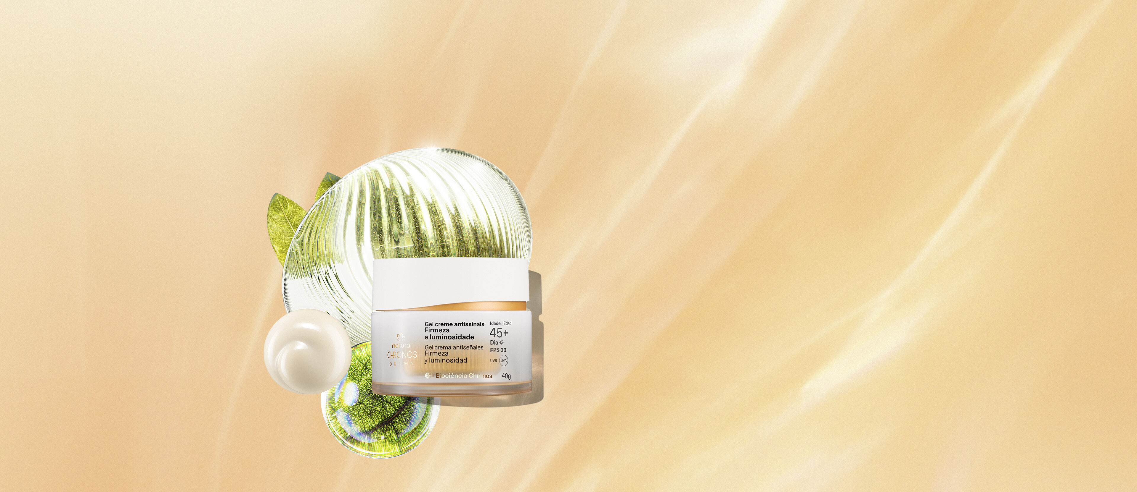 Gel crema antiseñales​ firmeza y luminosidade 45+ DIA