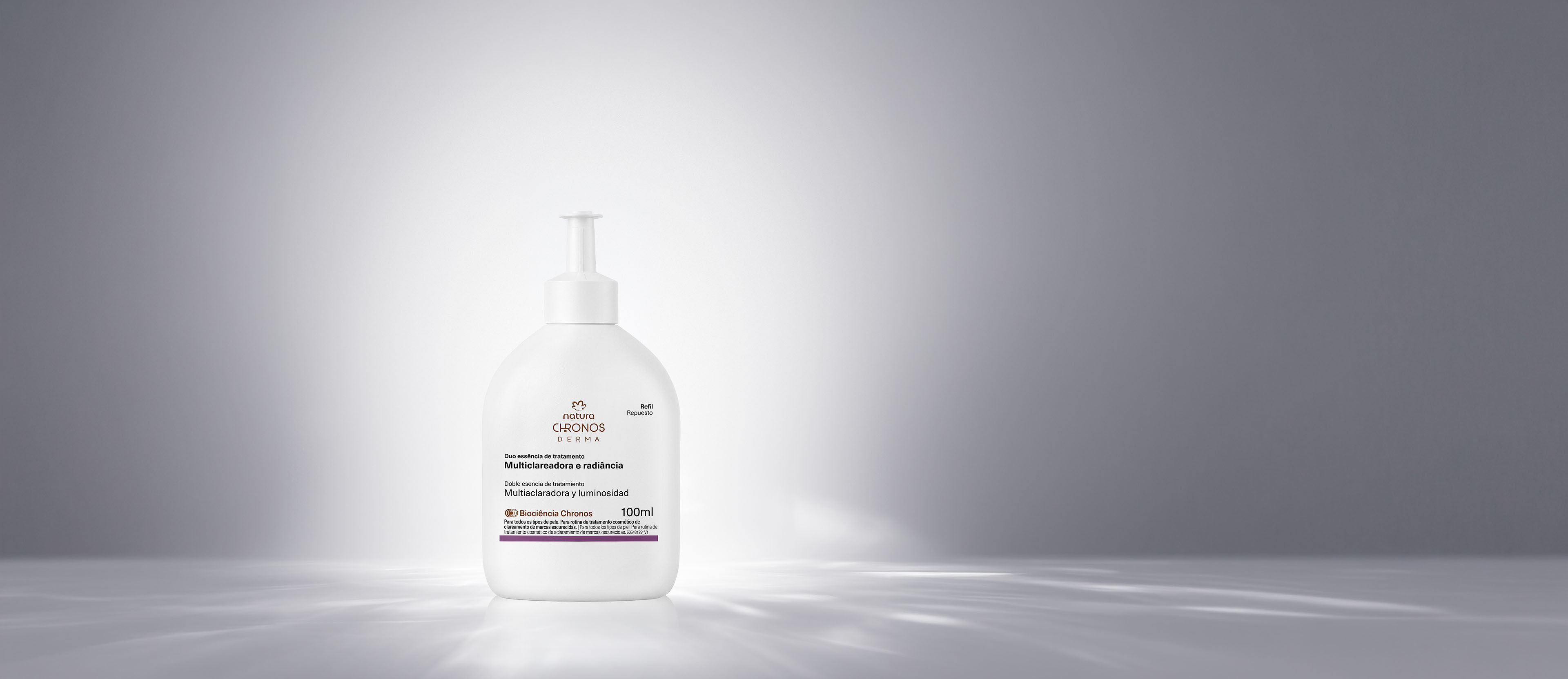 Repuesto Doble Essencia de Tratamiento Multiaclaradora y Luminosidad Chronos Derma