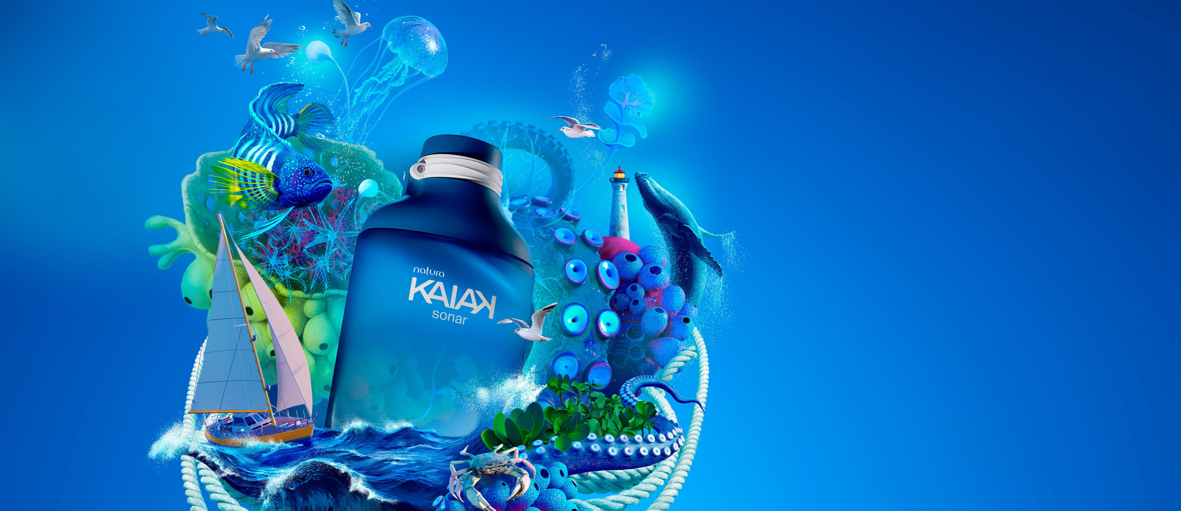 Kaiak Sonar Masculino 100 ml