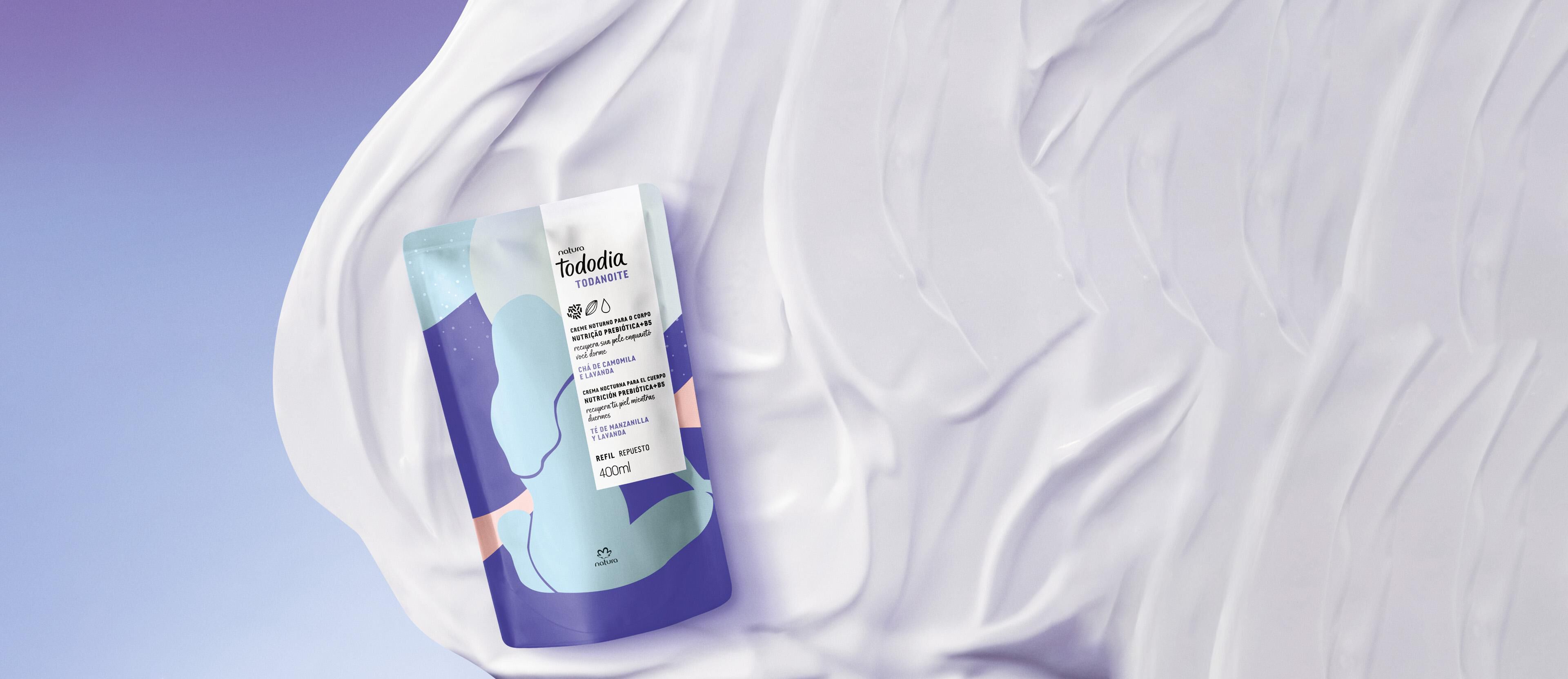 Repuesto Crema corporal té de manzanilla y lavanda​ 400ml Tododia