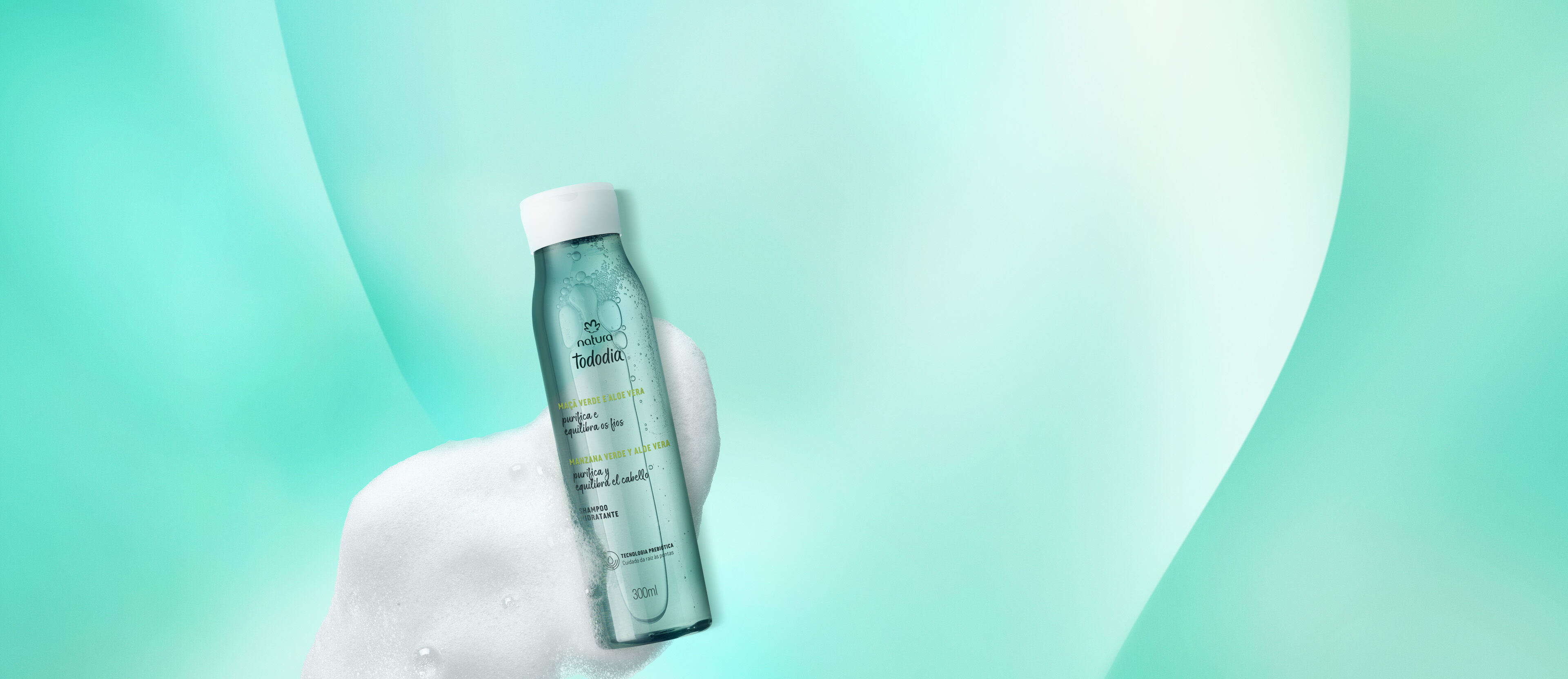 Shampoo Hidratación Manzana verde y Aloe Vera Tododia 300ml
