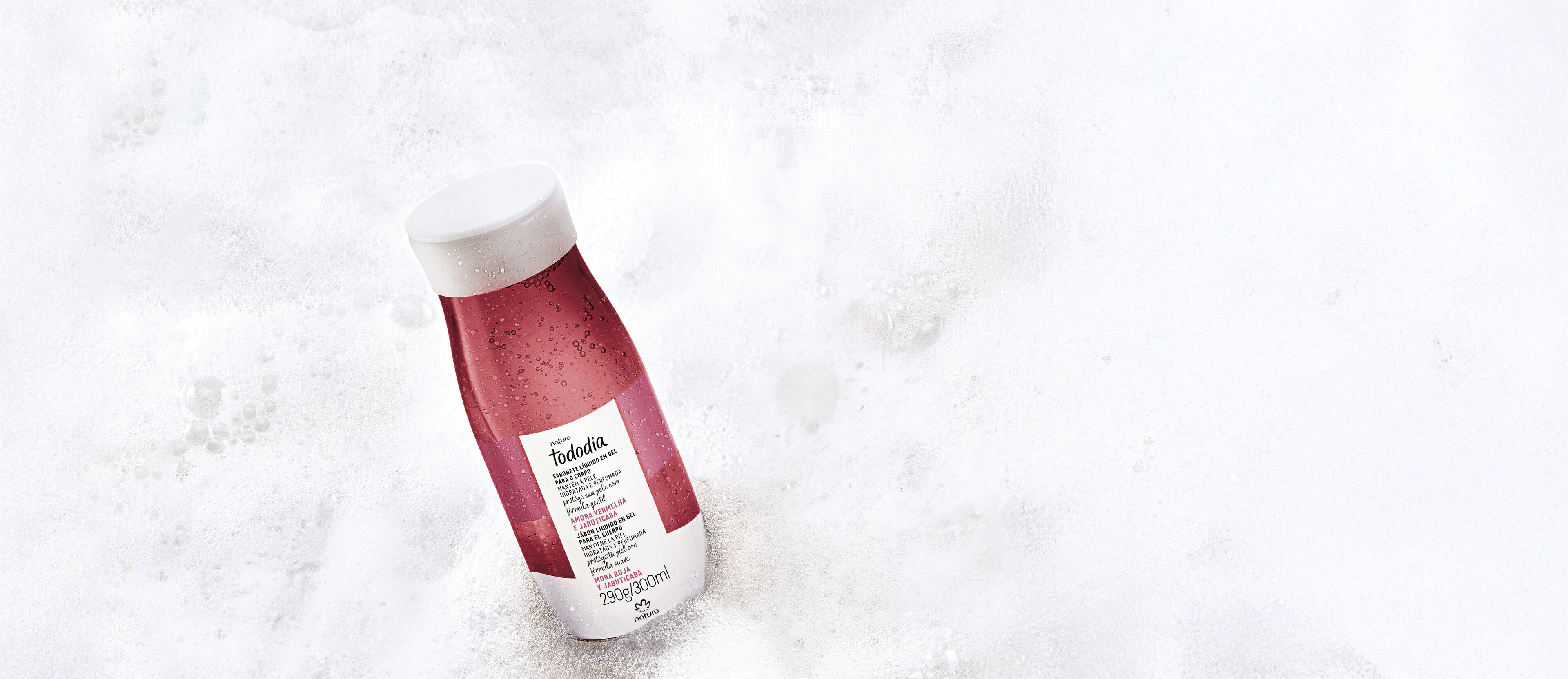 Jabón Líquido en Gel Tododia Mora Roja y Jabuticaba