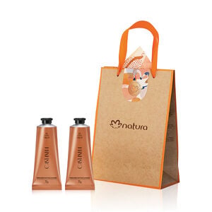 Regalo Madres Dúo Manos Castaña Ekos (2 cremas manos + bolsa)