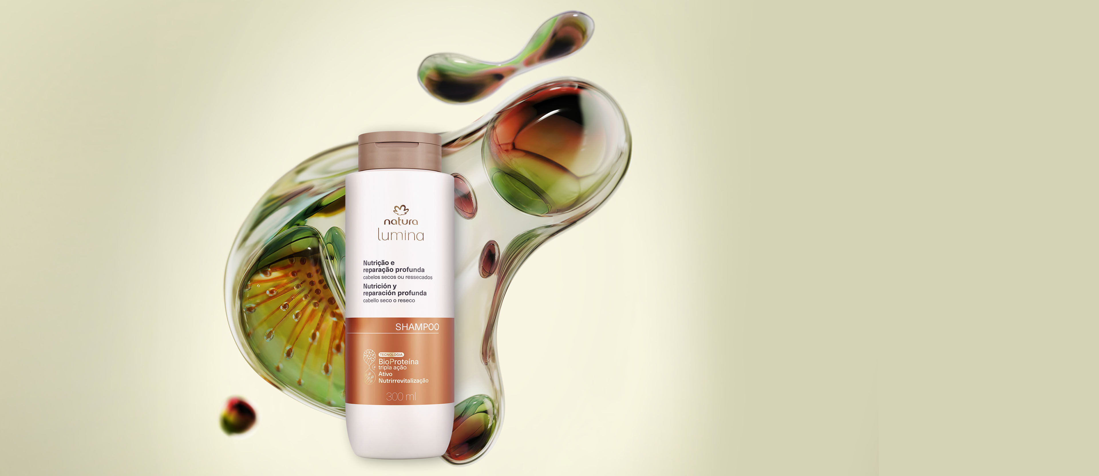 Shampoo nutritivo nutrición y reparación profunda