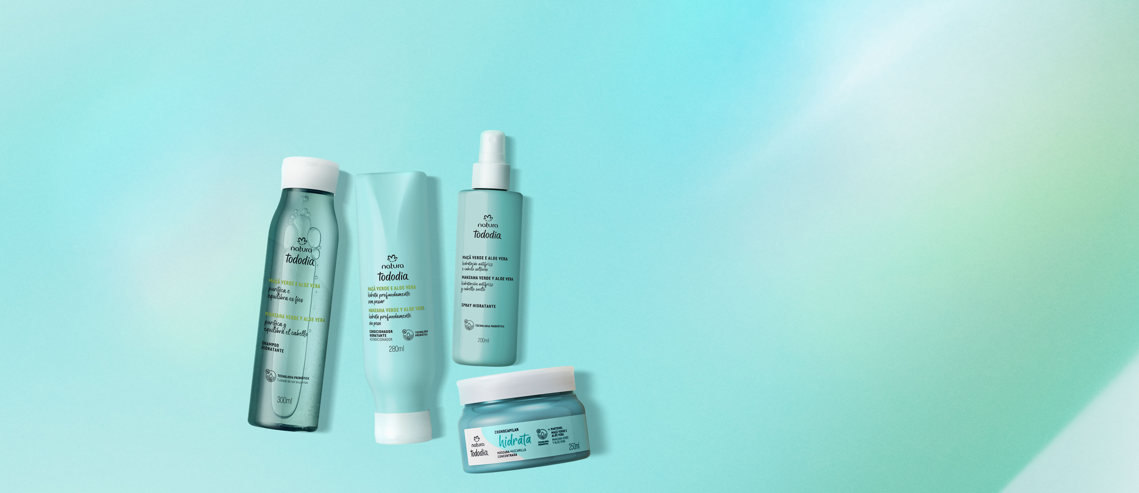 Kit Rutina de Hidratación Capilar Tododia (4 productos)