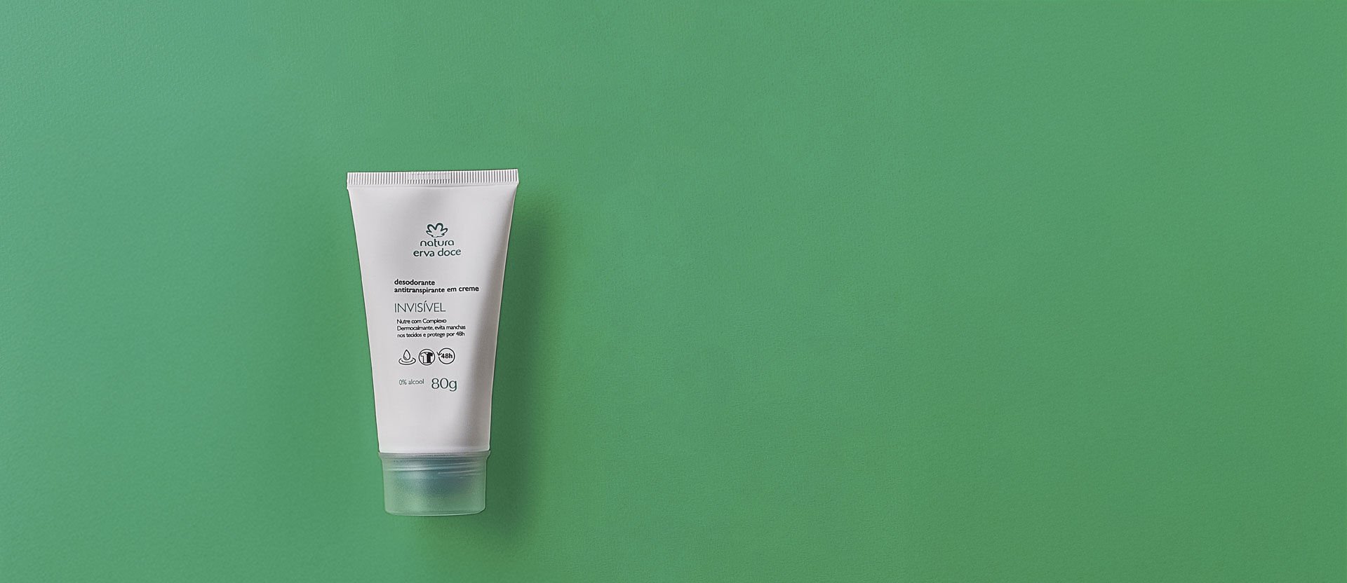 Desodorante invisible antitranspirante en crema 80 g Erva Doce