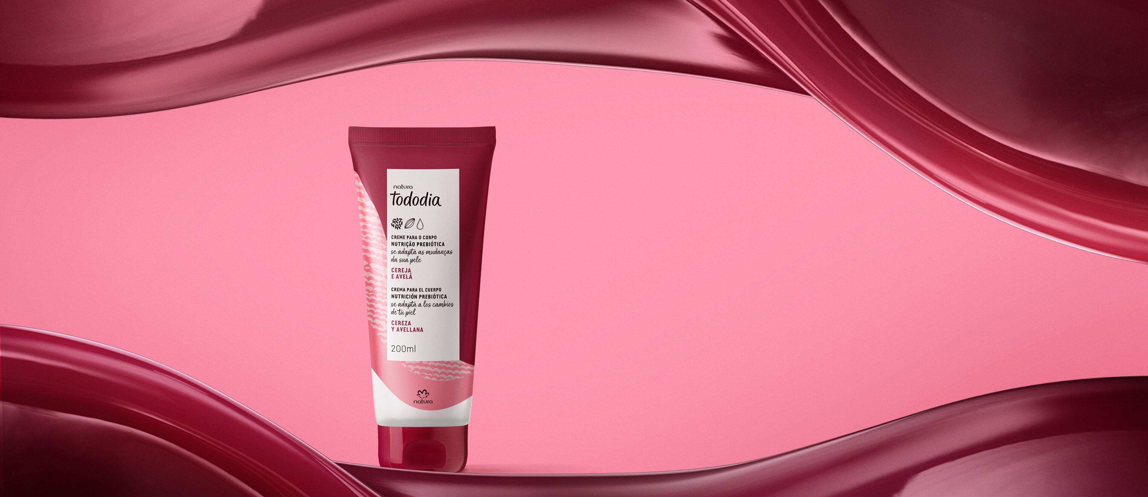 Crema Nutritiva para el Cuerpo Tododia Cereza y Avellana