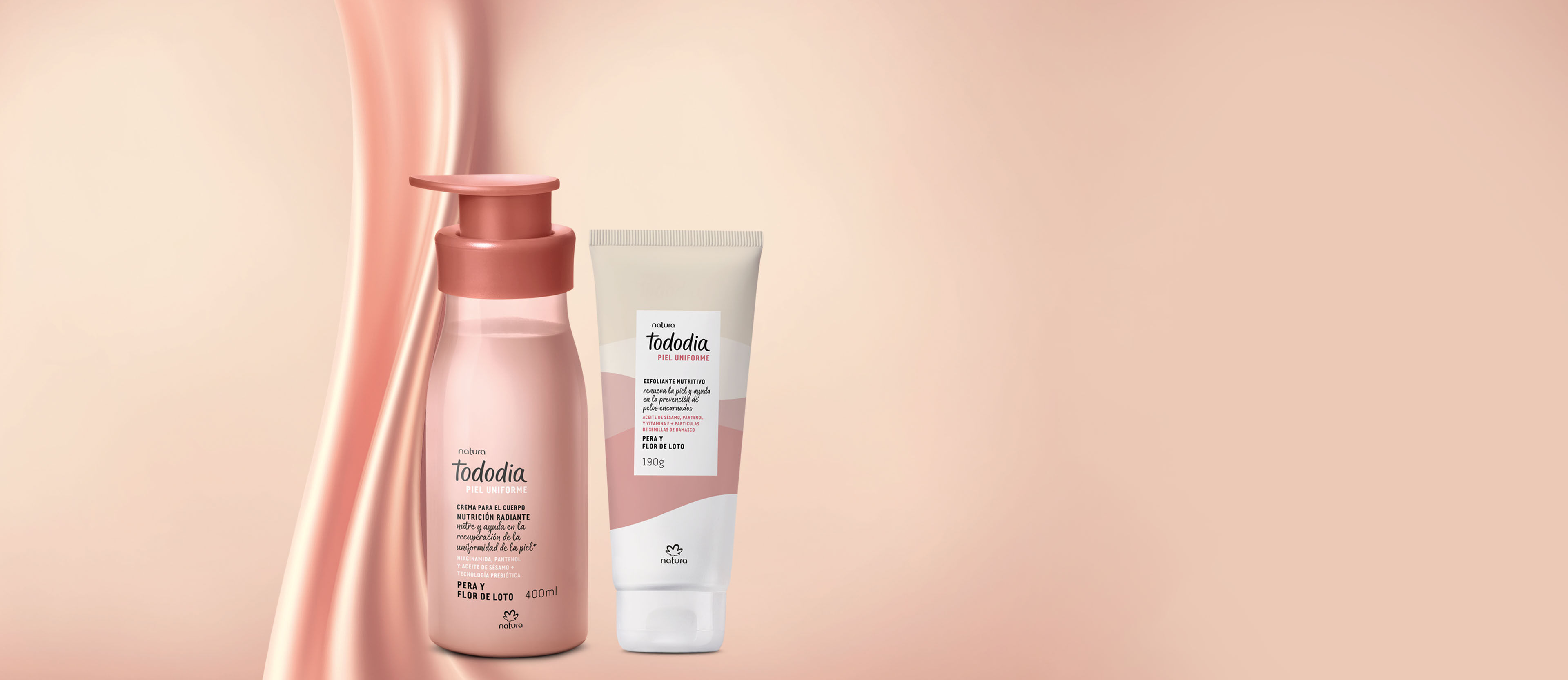Kit Crema para el Cuerpo y Exfoliante Pera y Flor de Loto (2 productos)