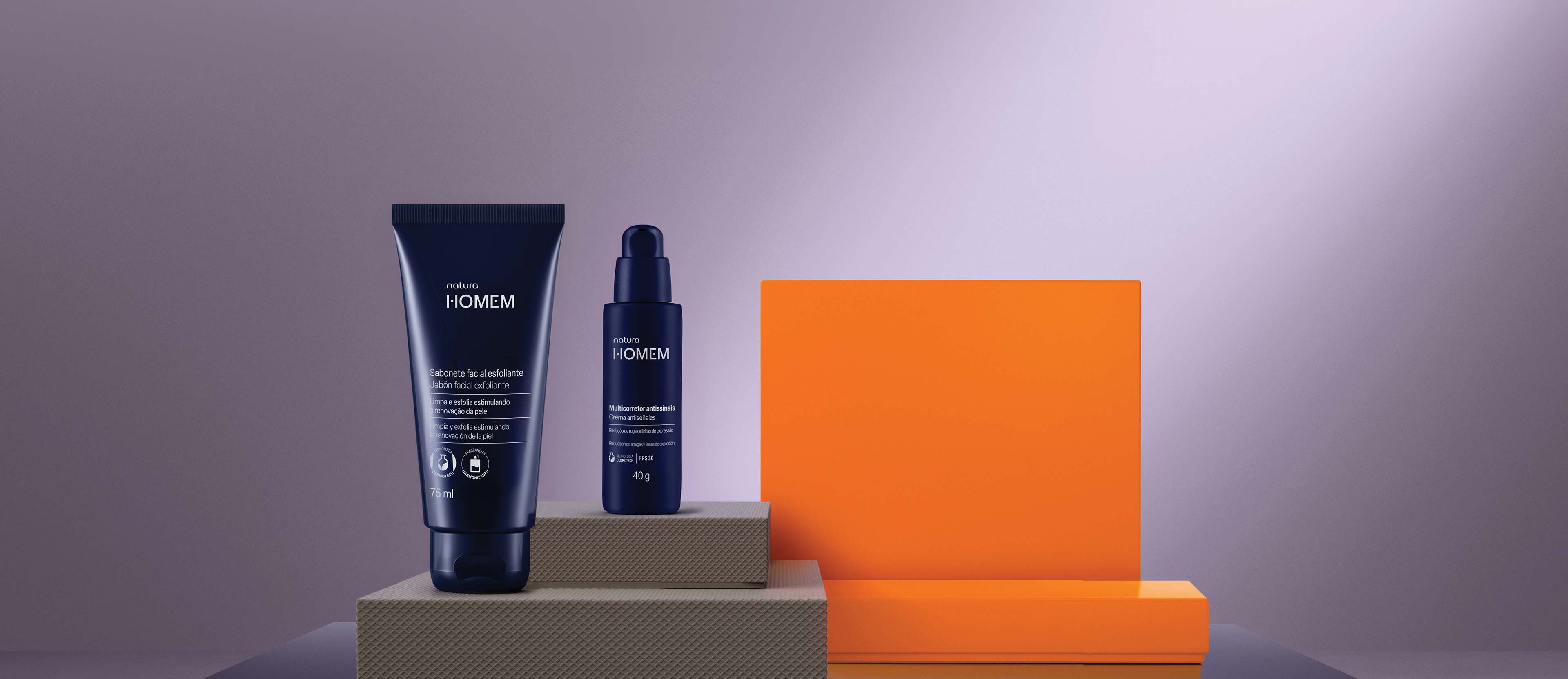 Regalo Padres Crema antiseñales + Jabón facial Homem 75ml