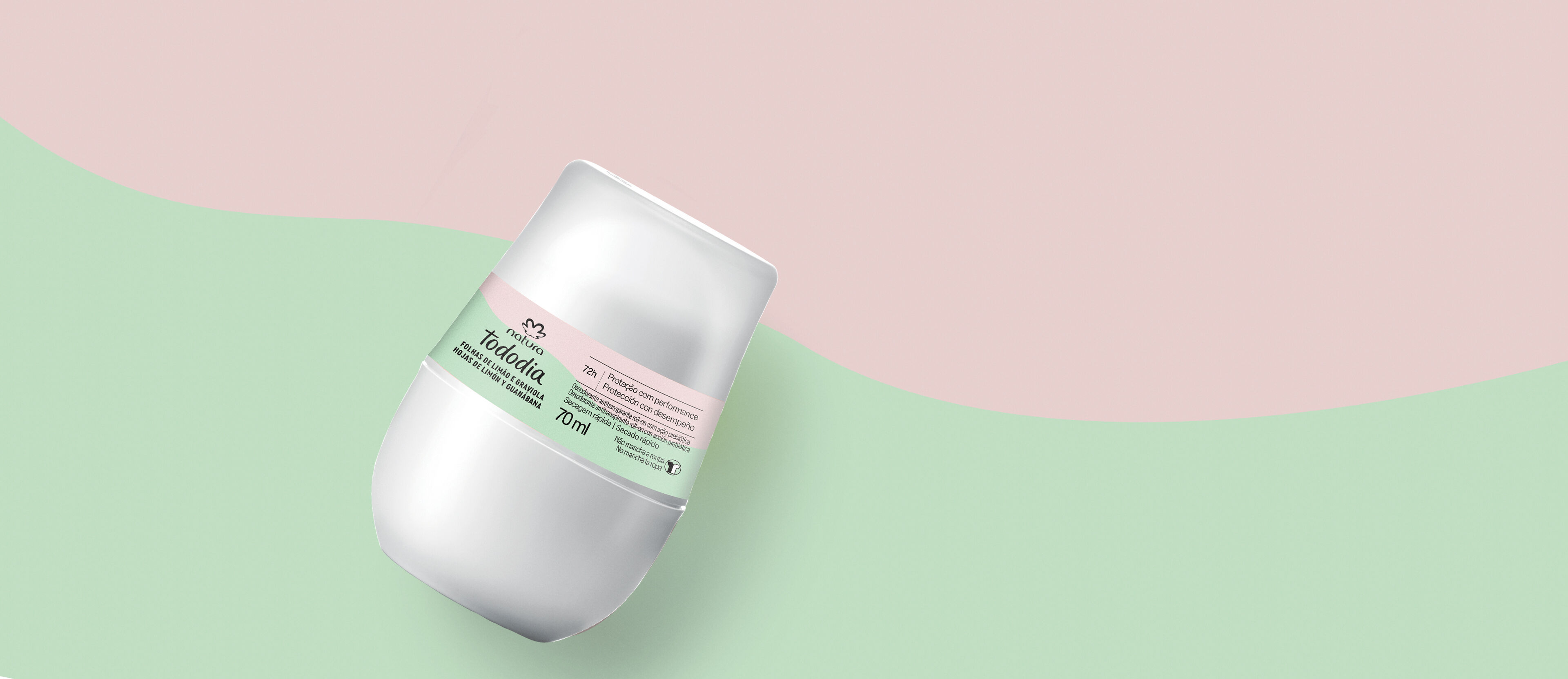 Desodorante Antitranspirante Roll-on Tododia Hojas de Limón y Guanábana