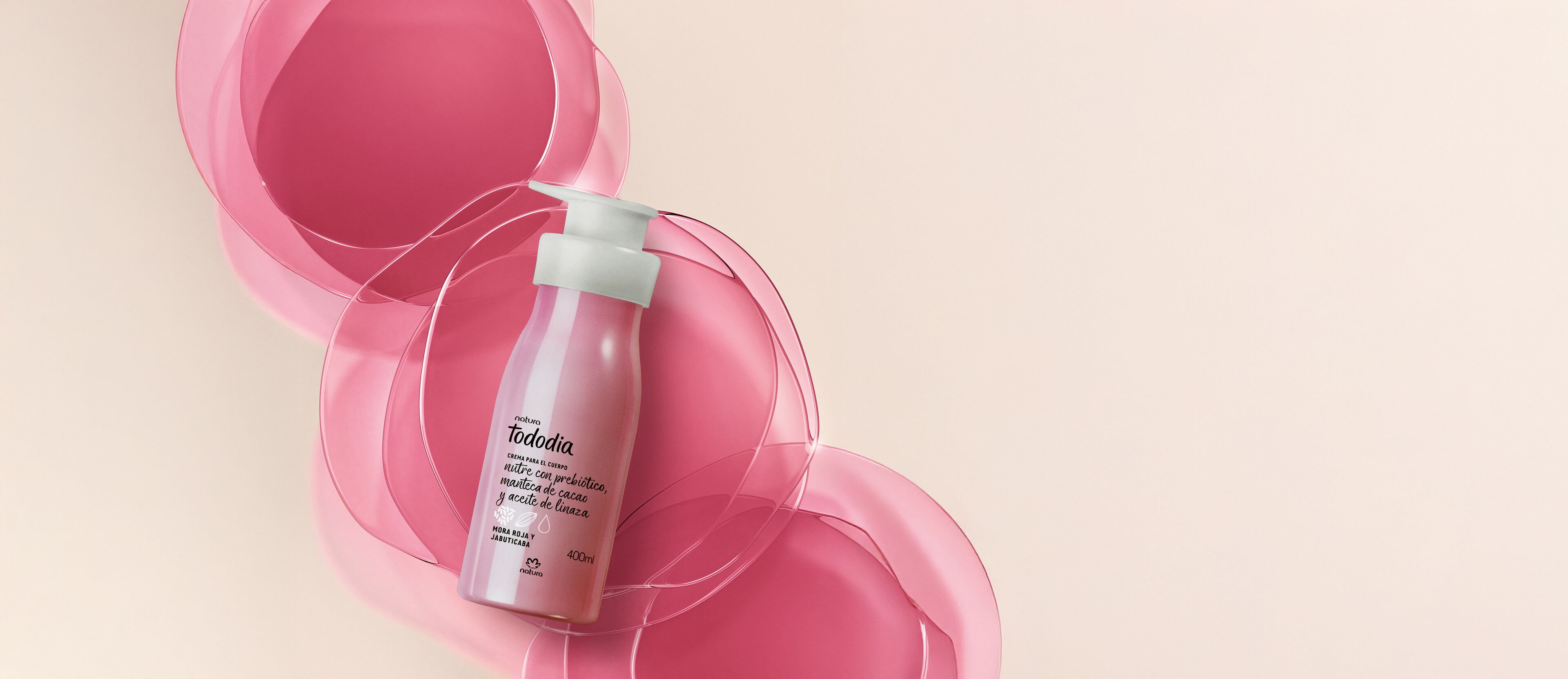 Crema Nutritiva para Cuerpo Tododia Mora Roja y Jabuticaba