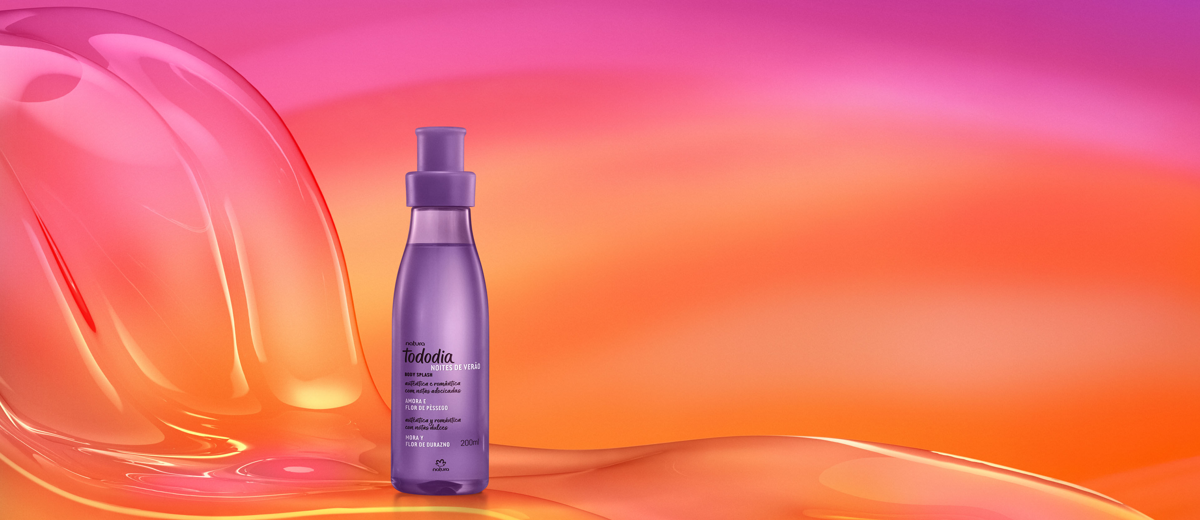 Body splash Mora y Flor de Durazno Tododia 200ml