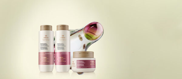 Kit Champú, Acondicionador y Mascarilla Lumina Restauracíon y Liso Prolongado (3 productos)
