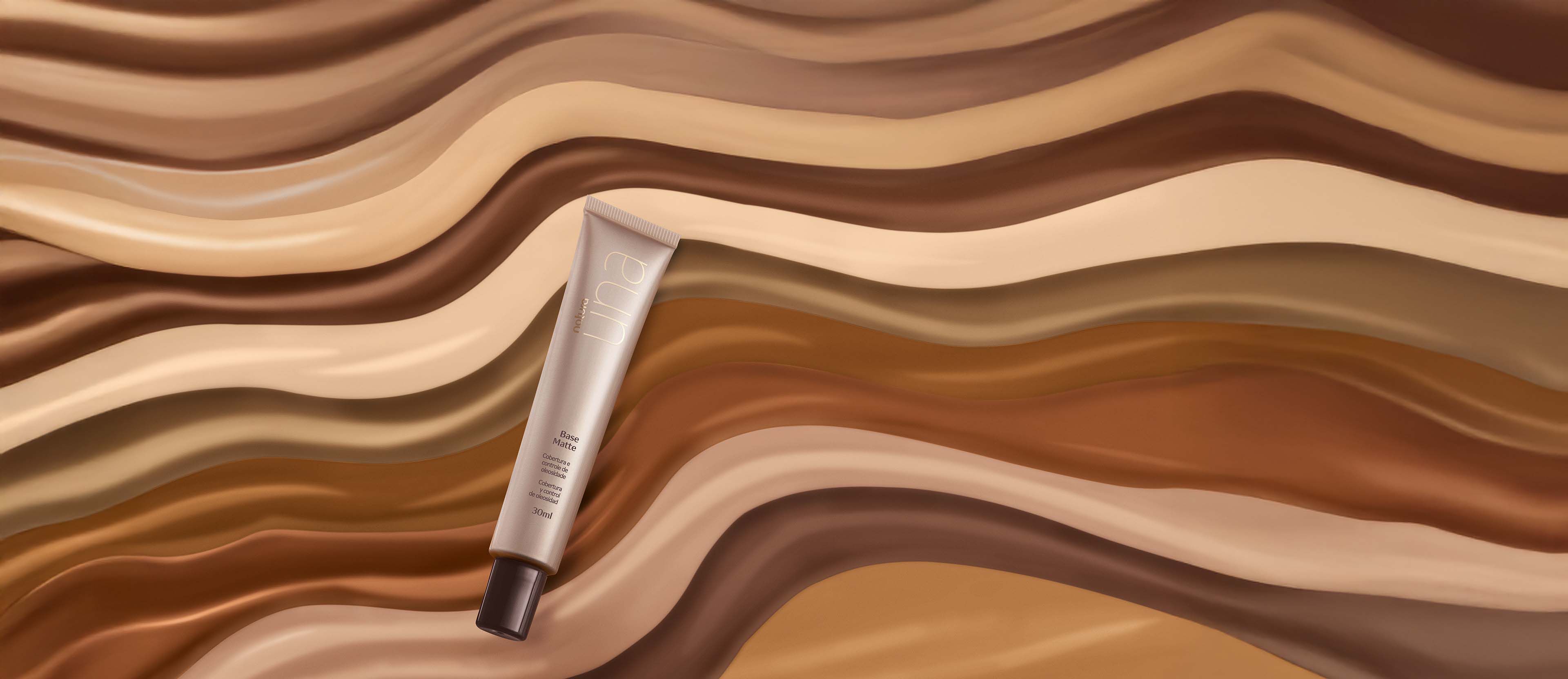 Una base matte oscuro 40c