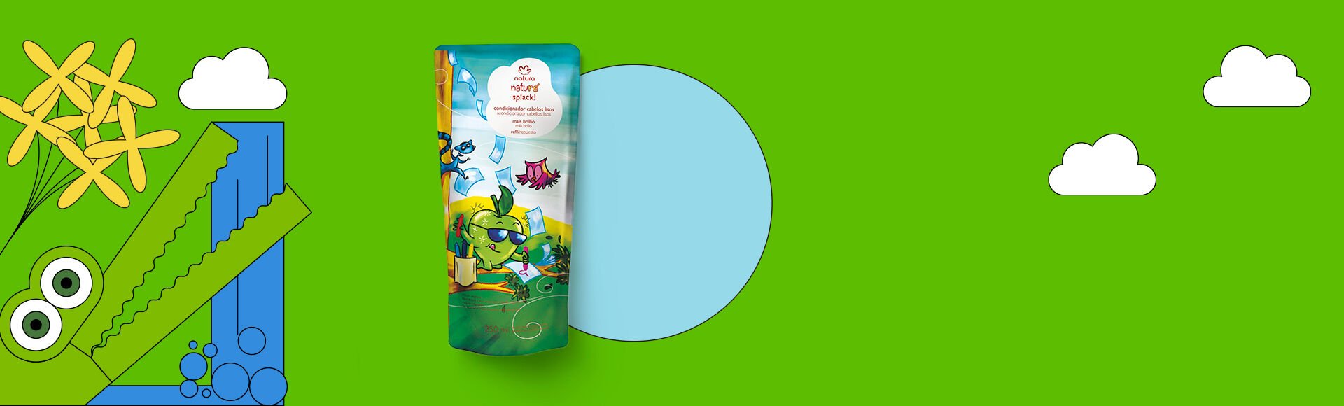 Repuesto acondicionador Splack! cabello lacio