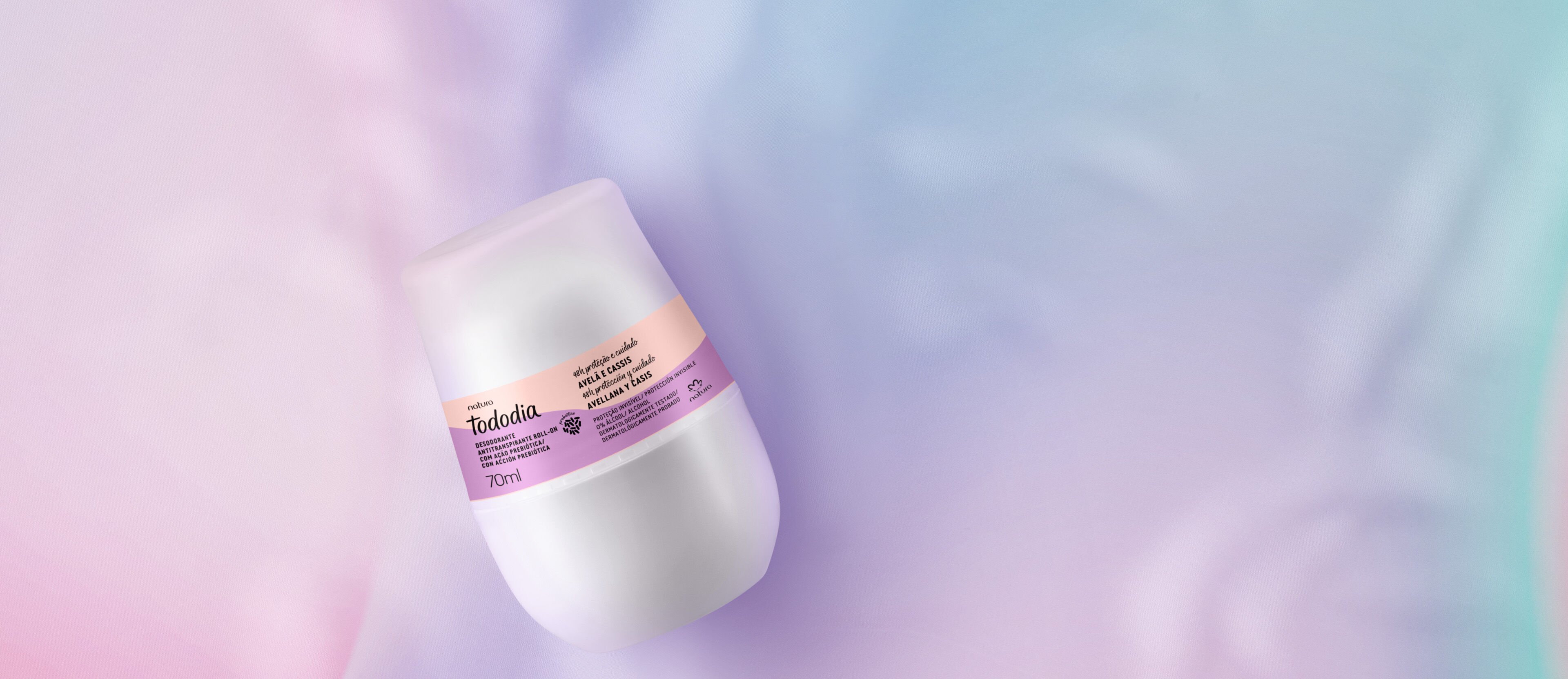 Desodorante prebiótico roll on avellana y casis