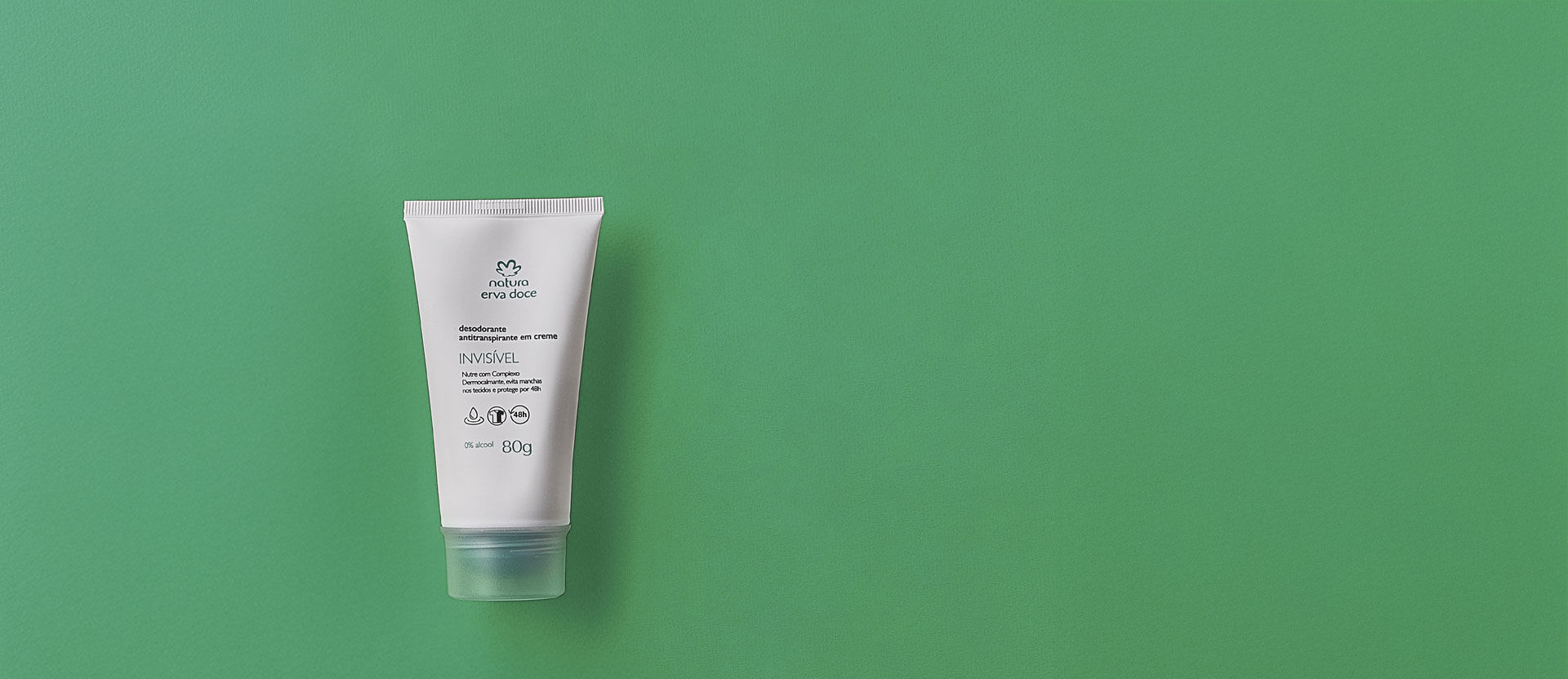 Desodorante invisible antitranspirante en crema 80 g Erva Doce