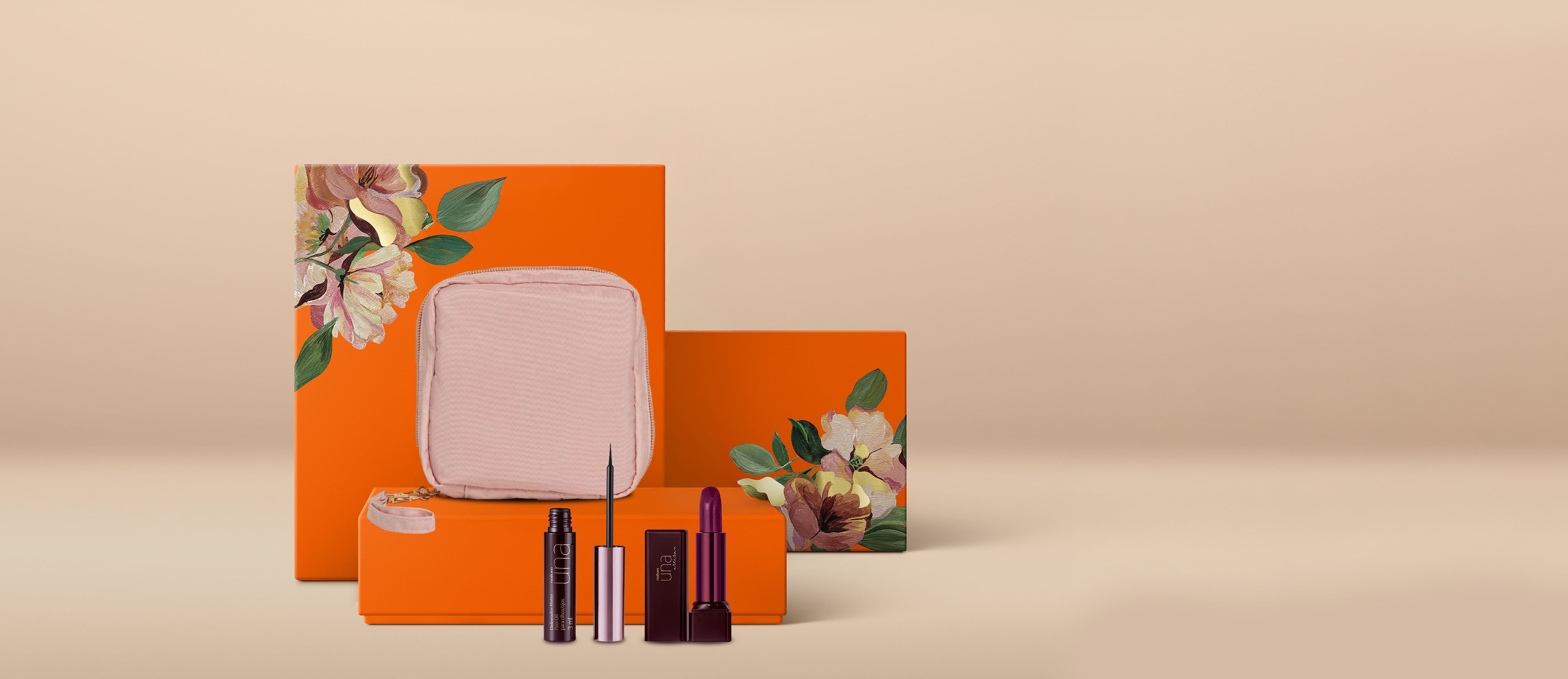 Regalo Madres Una con estuche + 1 delineador + 1 labial Violeta 8C