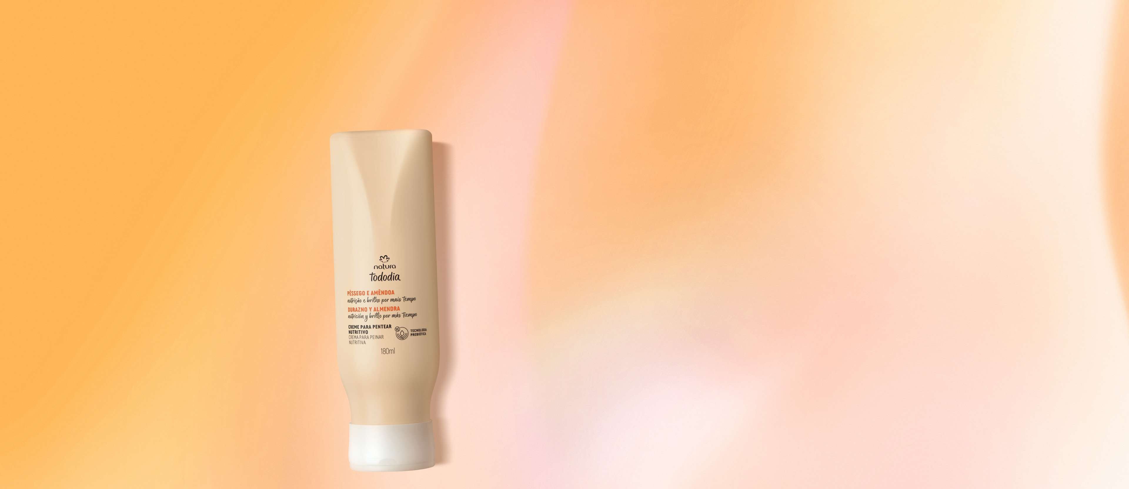 Crema de peinar nutritiva nutrición y brillo durazno y almendra