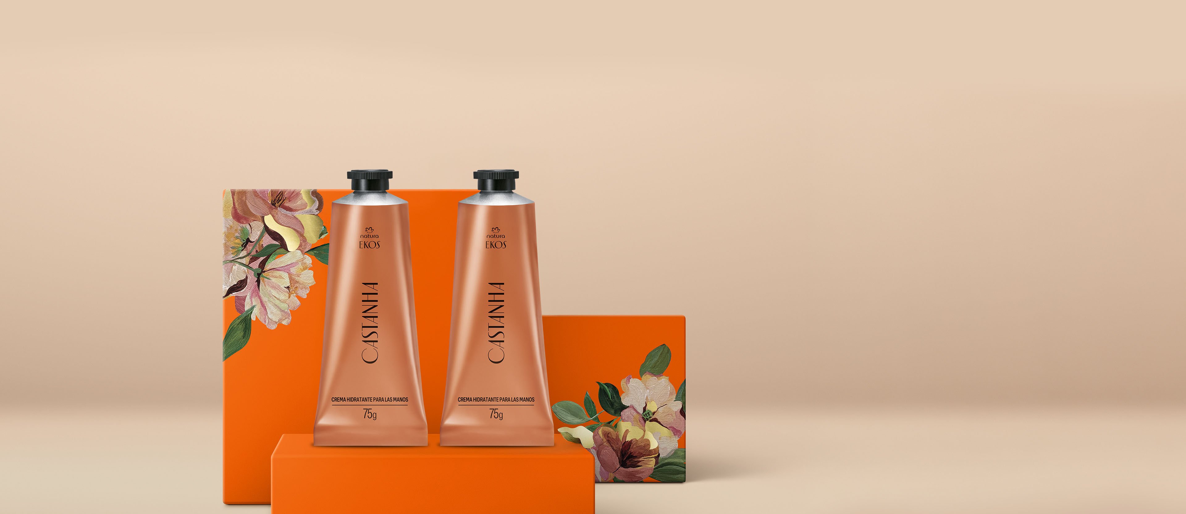 Regalo Madres Dúo Manos Castaña Ekos (2 cremas manos + bolsa)