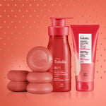Kit Jabón, Hidratante y Exfoliante Tododia Fresa y Vainilla Dorada