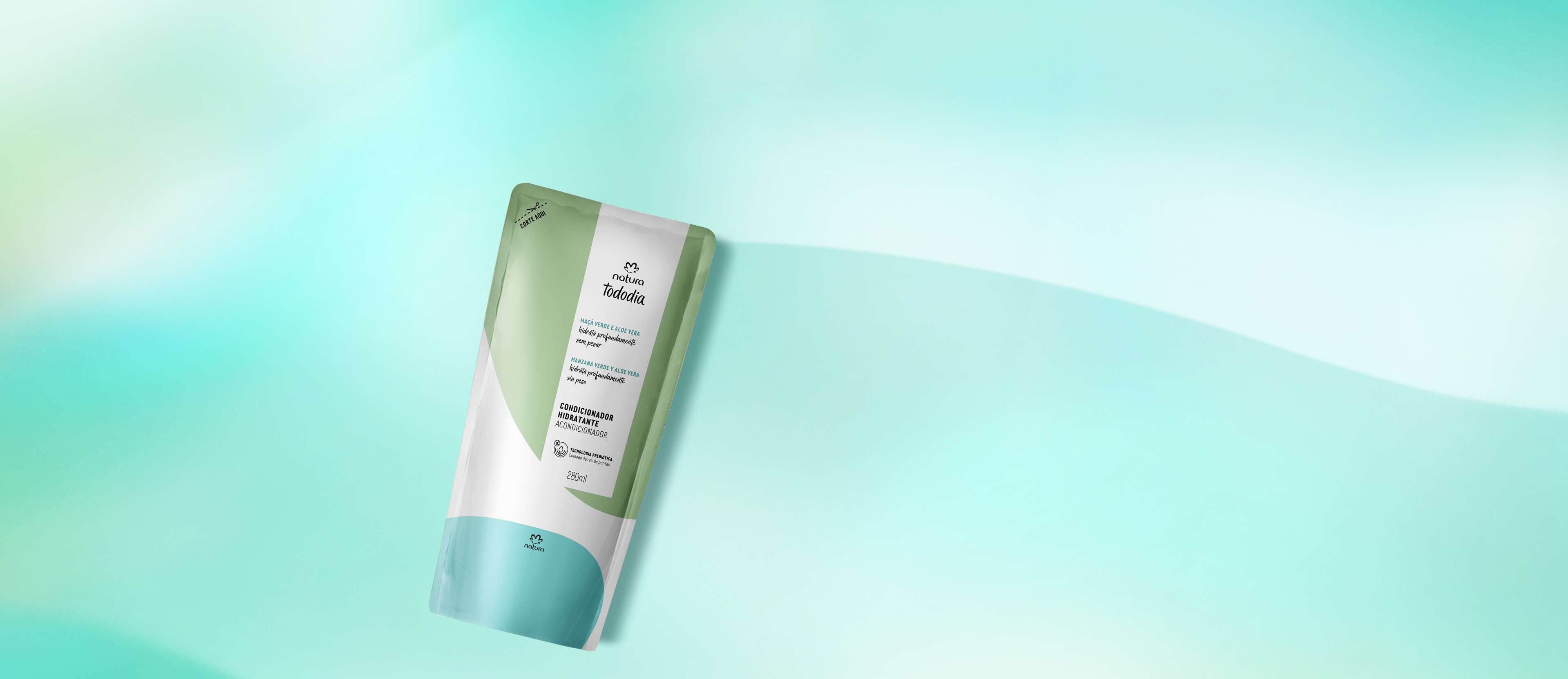 Repuesto Acondicionador Hidratación Manzana verde y Aloe Vera