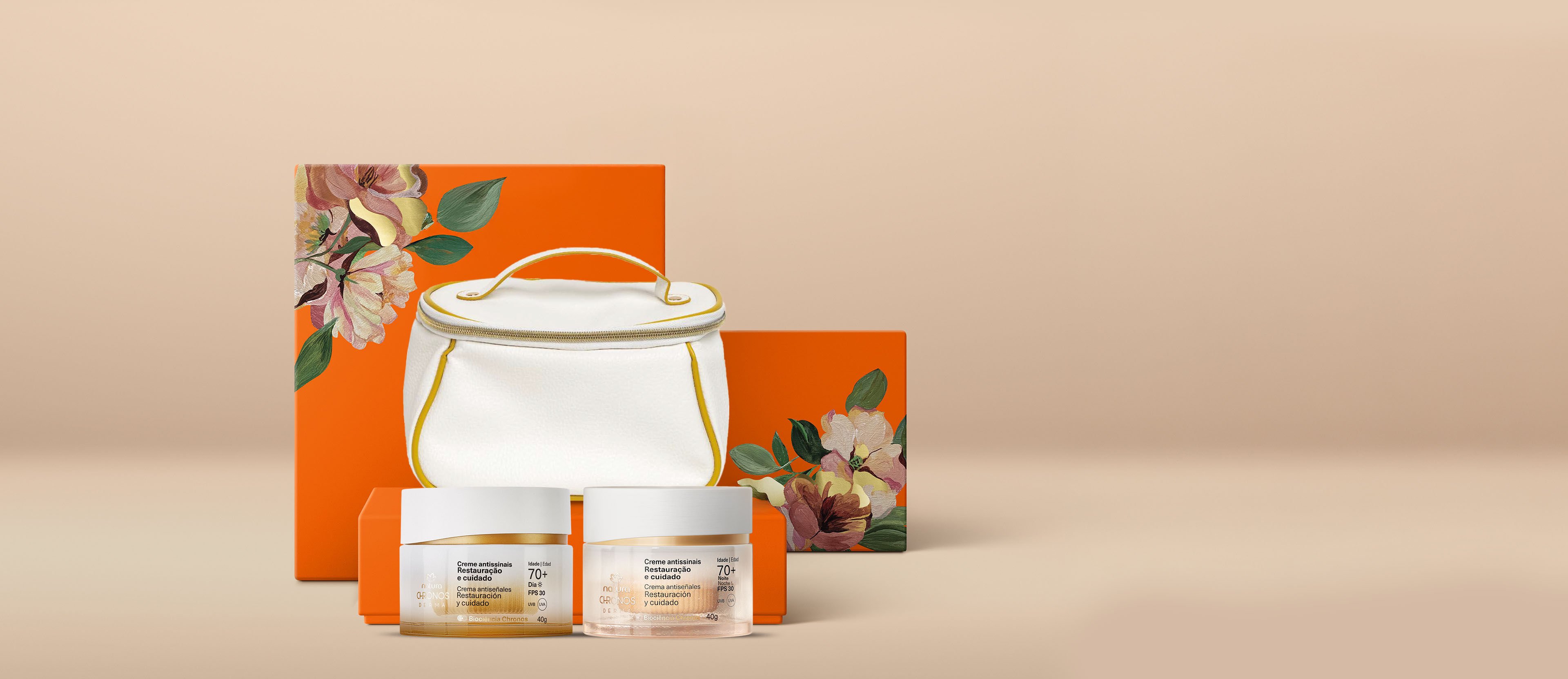 Regalo Madres Rutina Antiseñales +70 (1 crema día + 1 crema noche + 1 cosmetiquera)