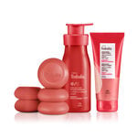 Kit Jabón, Hidratante y Exfoliante Tododia Fresa y Vainilla Dorada
