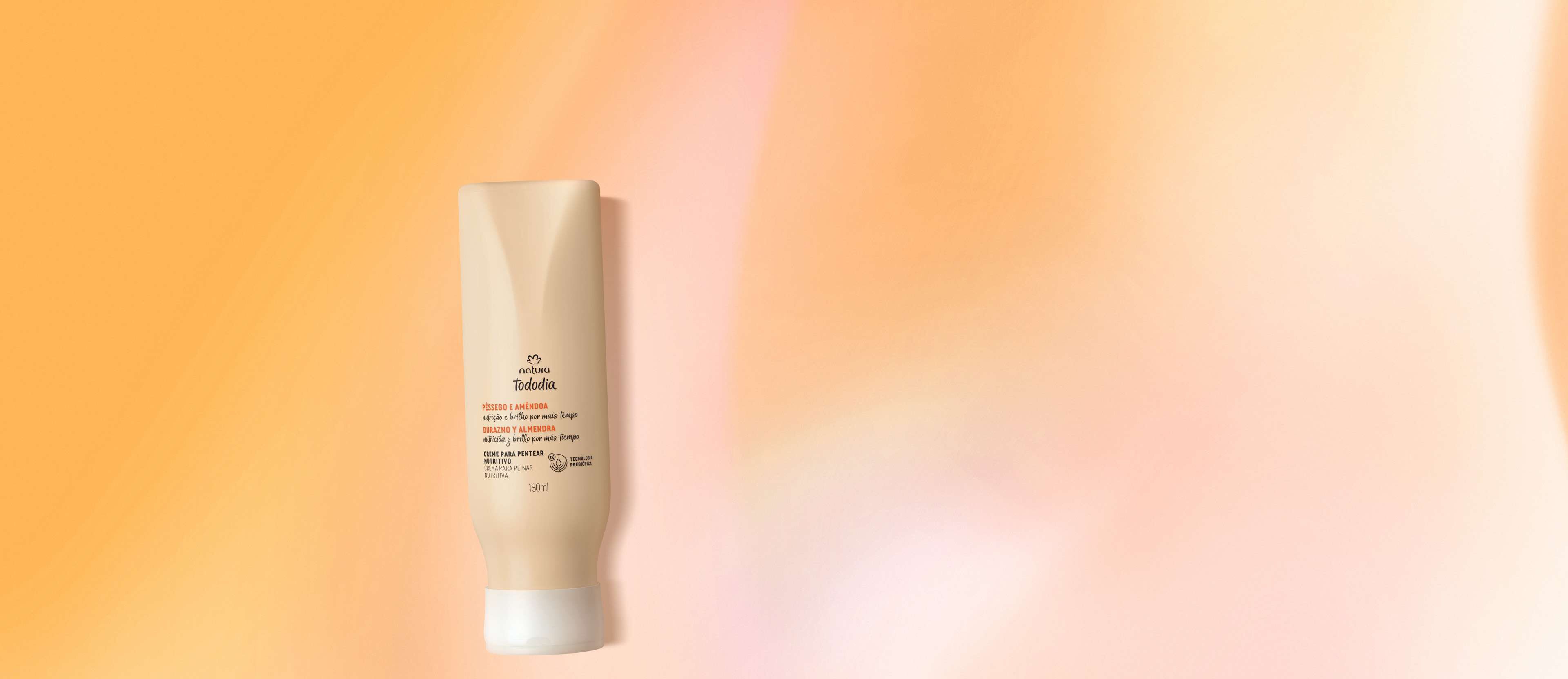 Crema de peinar nutritiva nutrición y brillo durazno y almendra