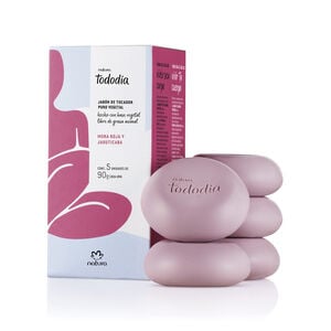 Jabón en Barra Puro Vegetal Tododia Mora Roja y Jabuticaba 5 un de 90 g cada uno