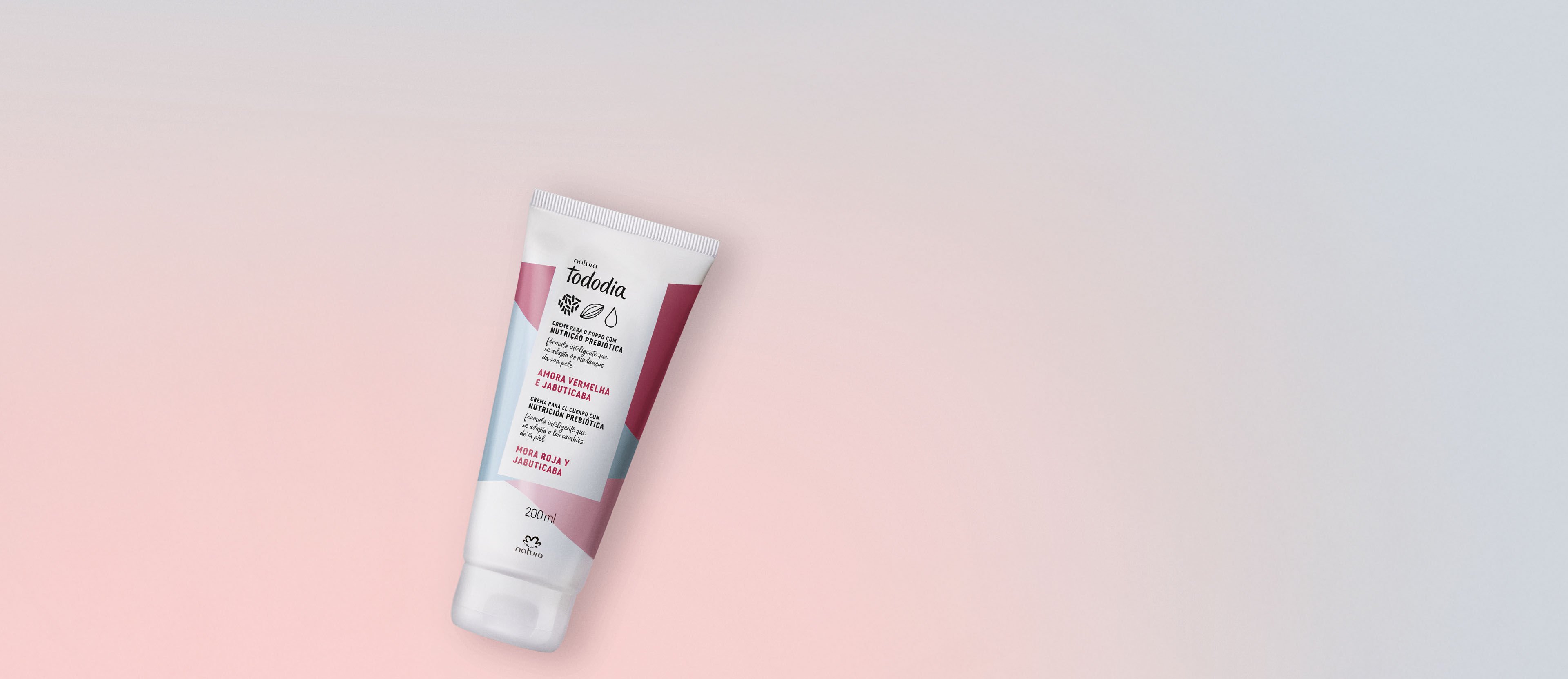 Crema Desodorante Nutritiva para el Cuerpo Tododia Mora Roja y Jabuticaba