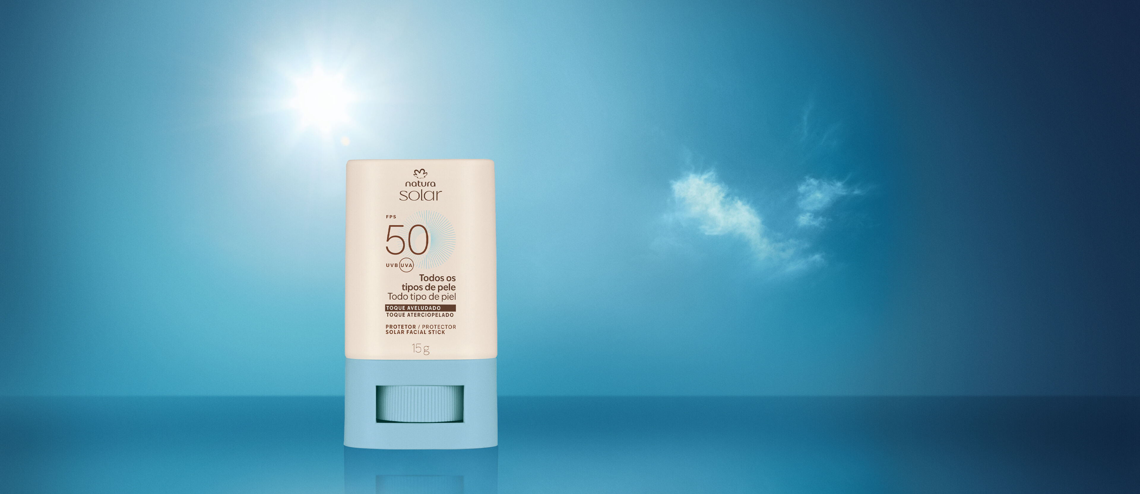 Protector Solar Facial en Barra FPS 50 Natura Solar