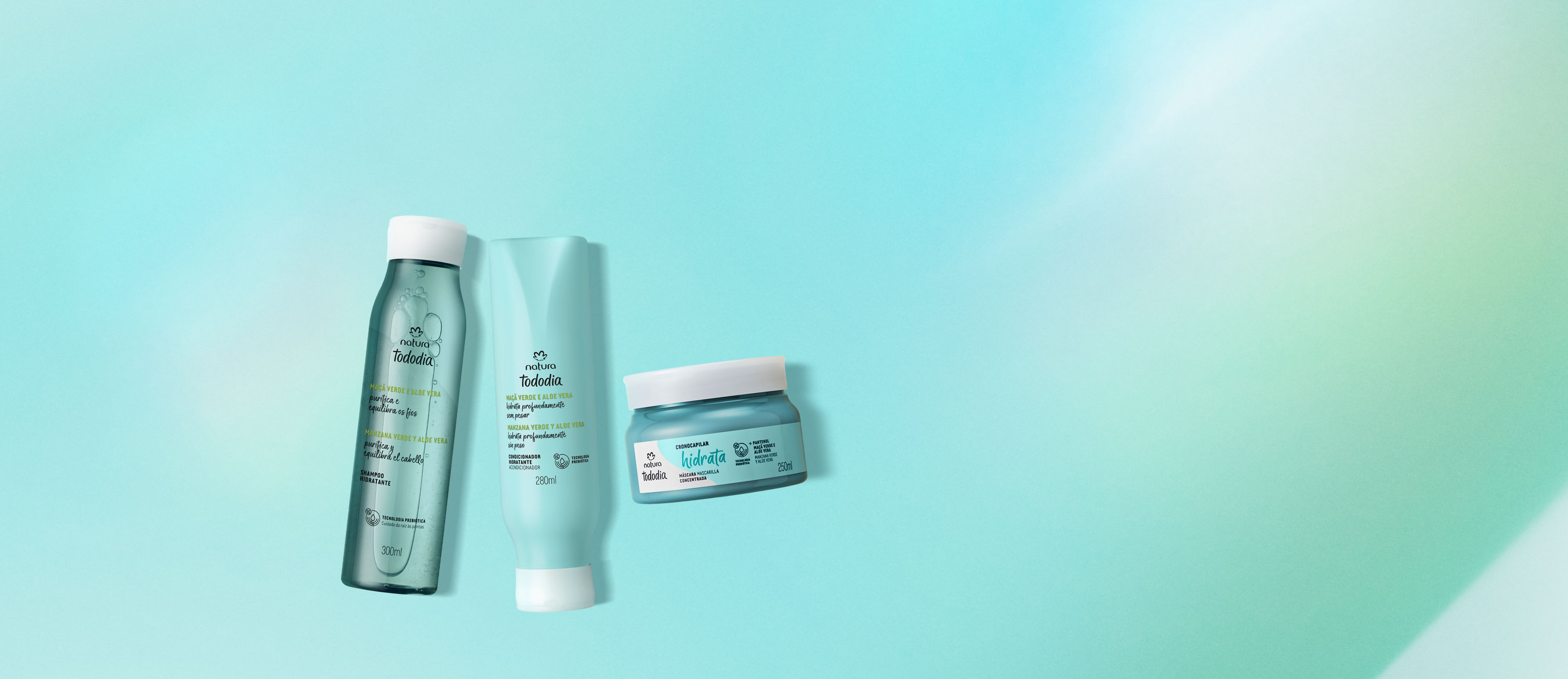 Kit shampoo, Acondicionador y Mascarilla Tododia Hidratación (3 productos)