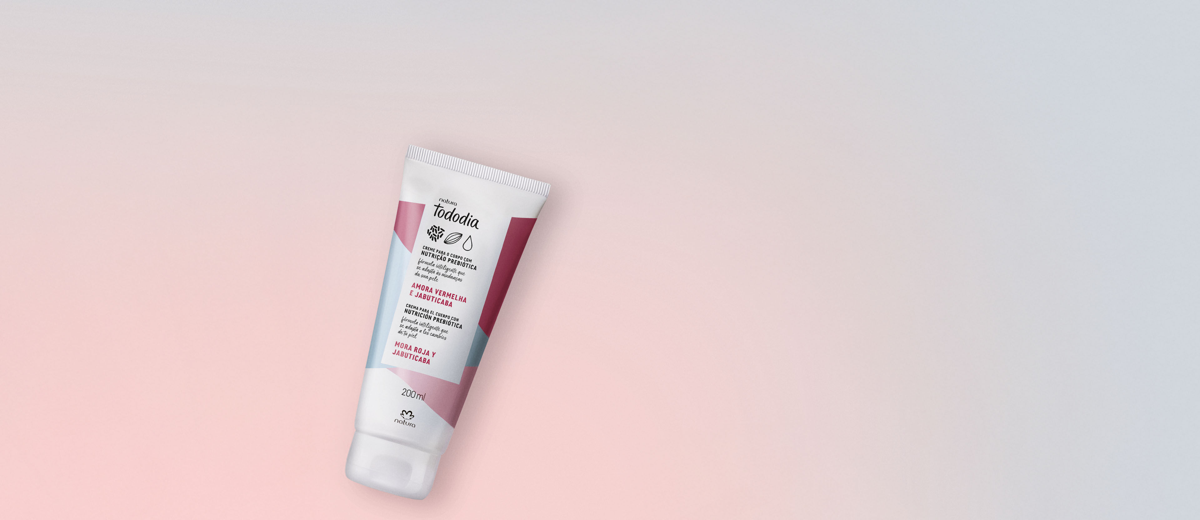 Crema Desodorante Nutritiva para el Cuerpo Tododia Mora Roja y Jabuticaba