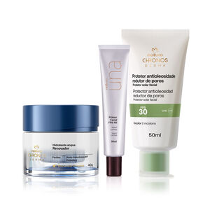 Kit Primer Una, Protector y Hidratante Chronos Derma