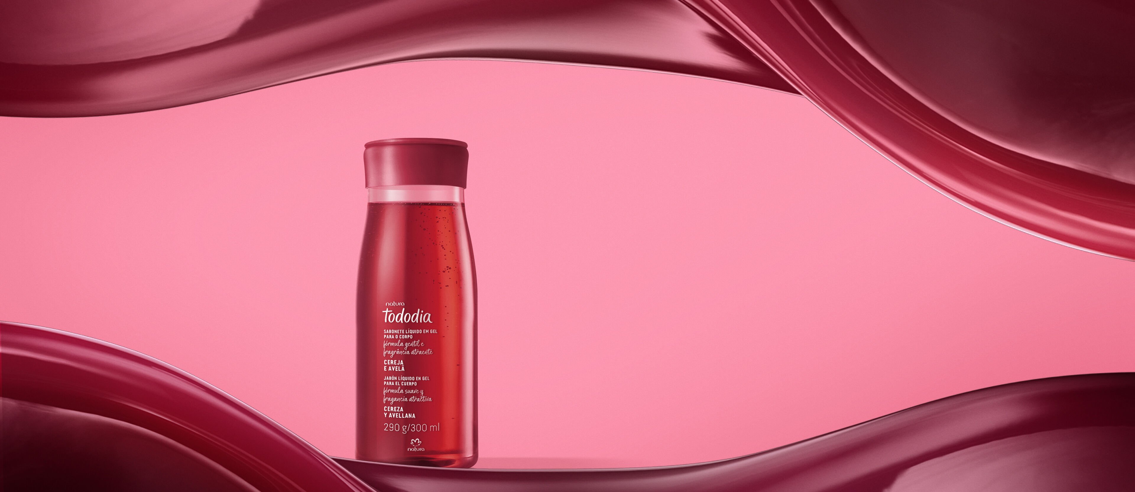 Jabón Líquido en Gel Tododia Cereza y Avellana