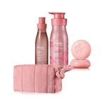 Regalo Madres Flor de Durazno y Jazmín con neceser (1 body splash + 1 crema corporal + 1 caja de jabones barra)