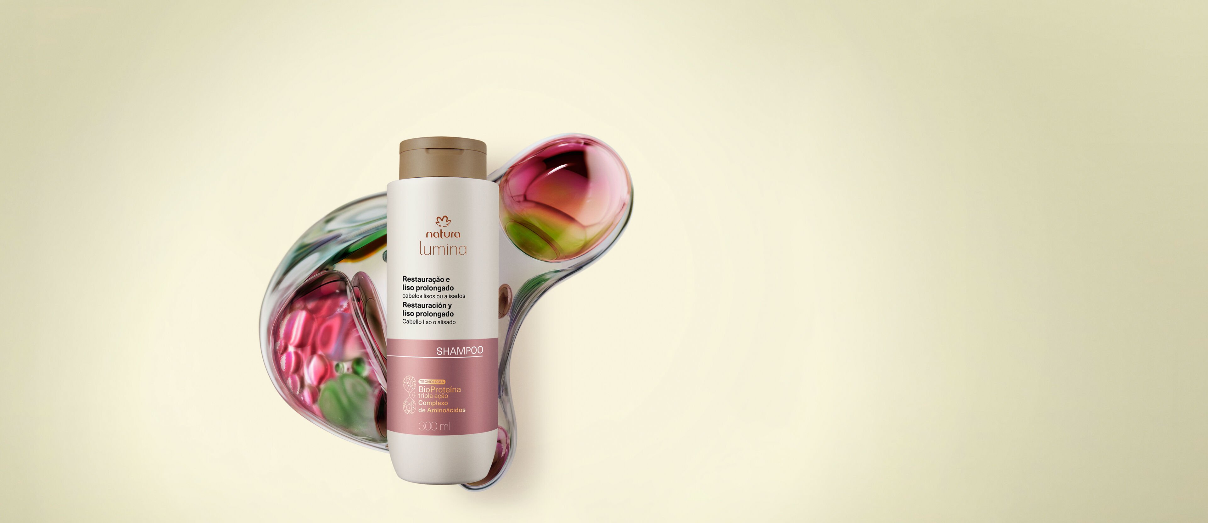 Shampoo Lumina Restaurador para Restauración y Liso Prolongado