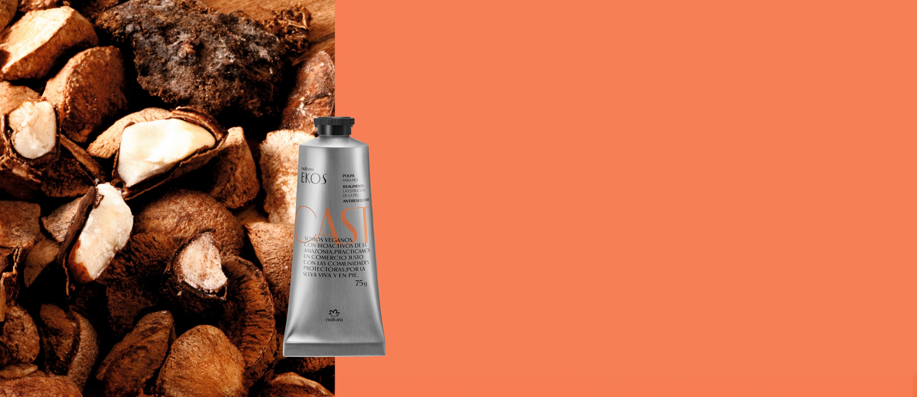 Pulpa hidratante para pies castaña