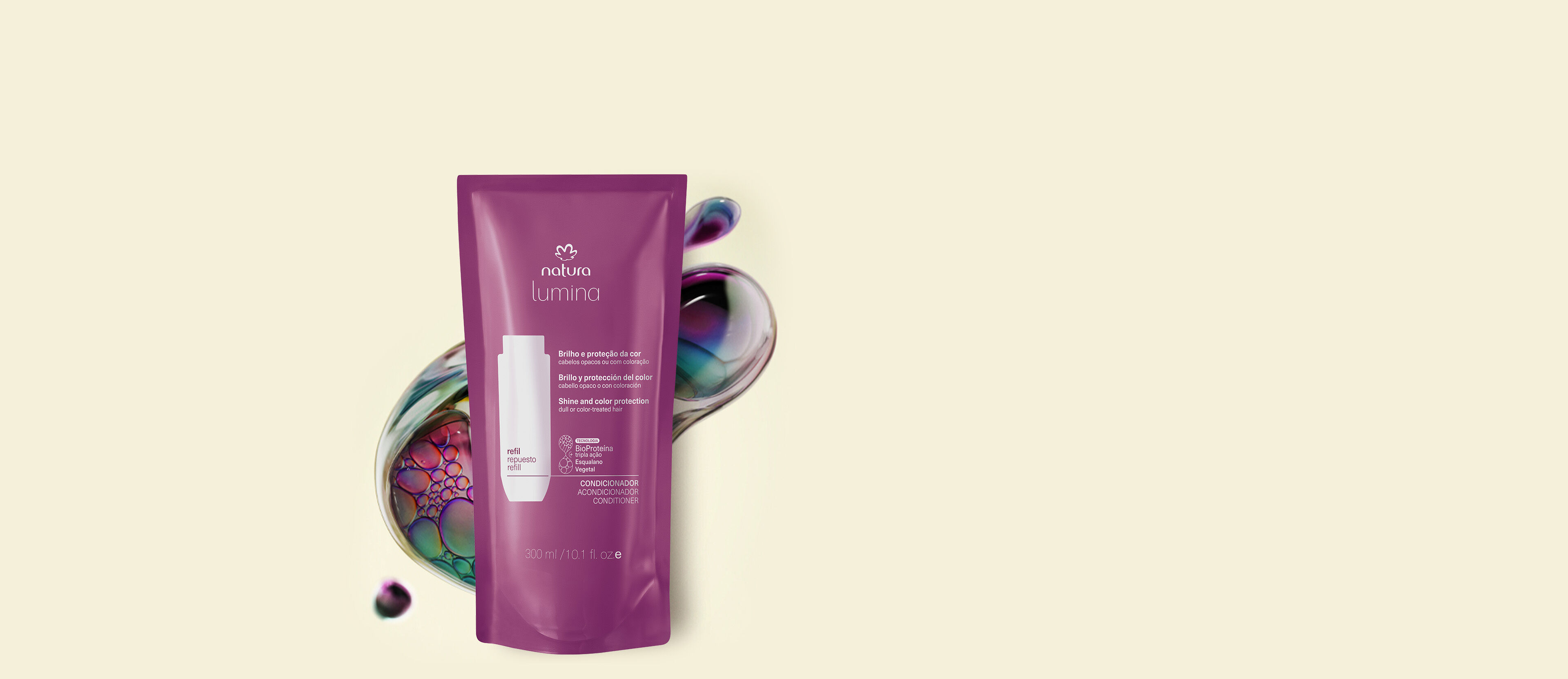 Repuesto Acondicionador Brillo y Protección del Color Lumina