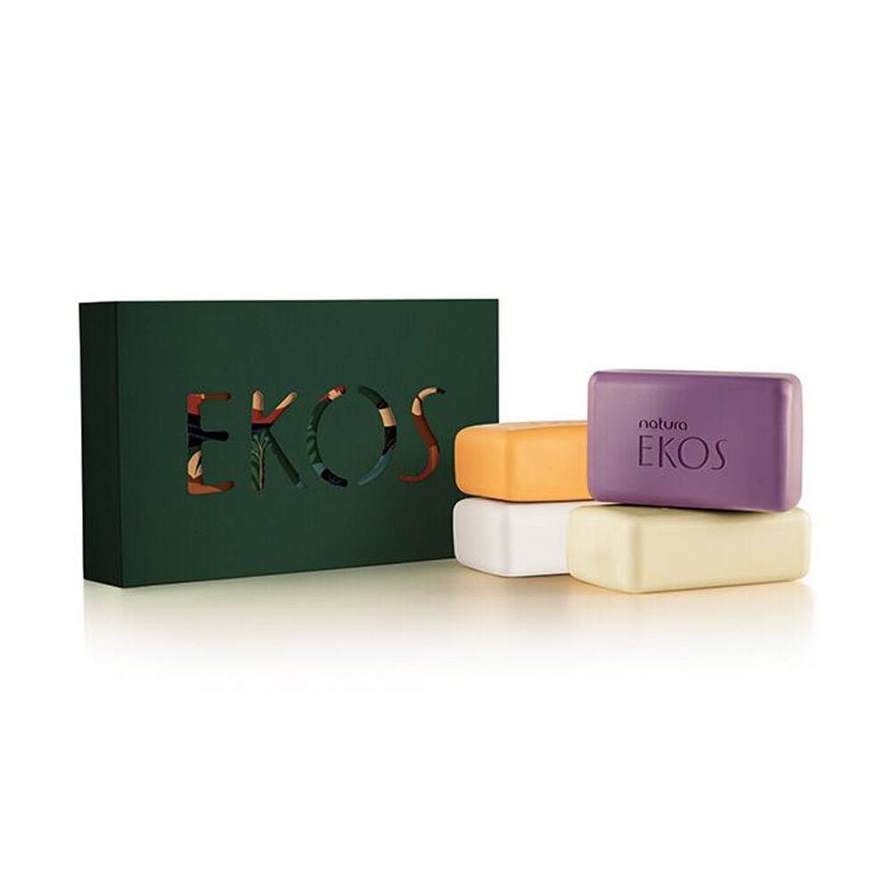 Caja de jabones en barra puro vegetal: maracuyá, castaña, tukumá, açaí