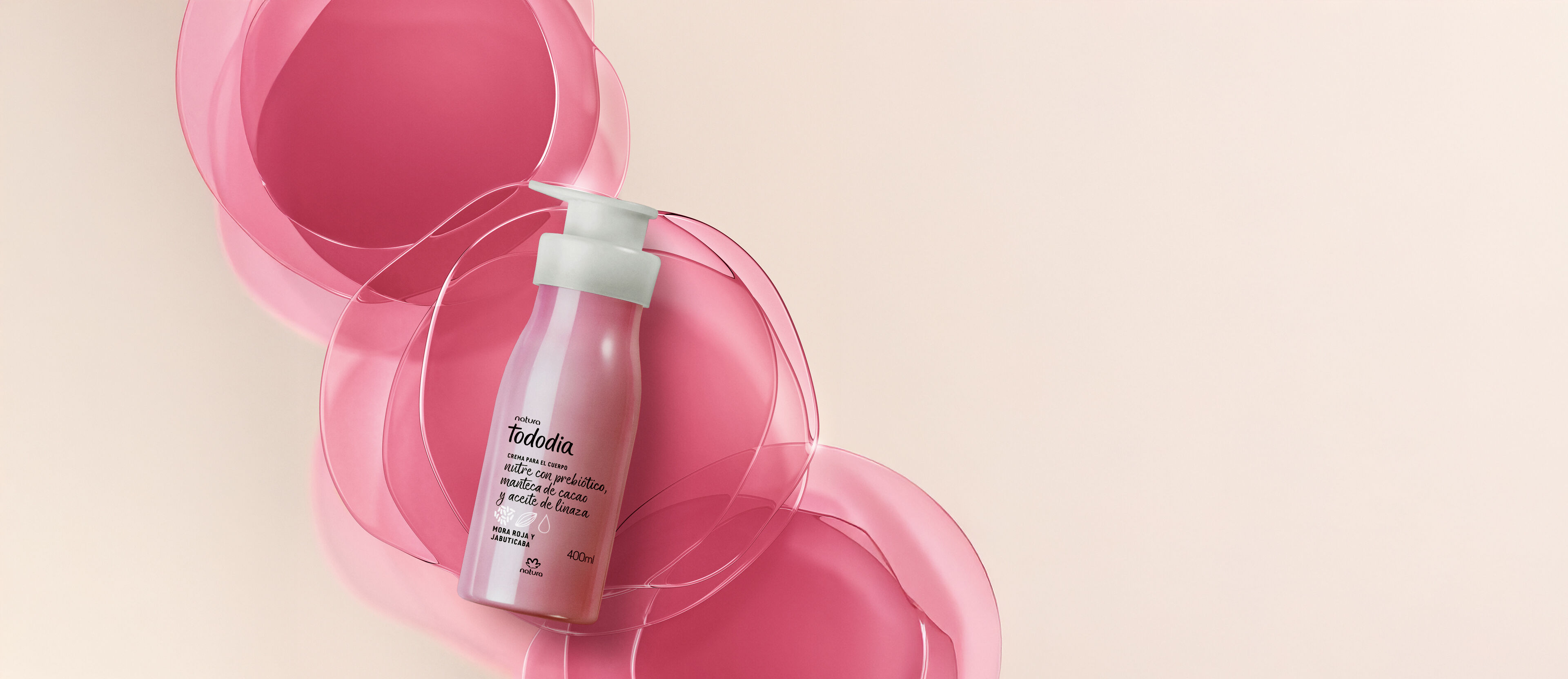 Crema Nutritiva para Cuerpo Tododia Mora Roja y Jabuticaba