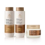 Kit shampoo, Acondicionador y Mascarilla Antiedad y Regenerador Capilar Natura Lumina
