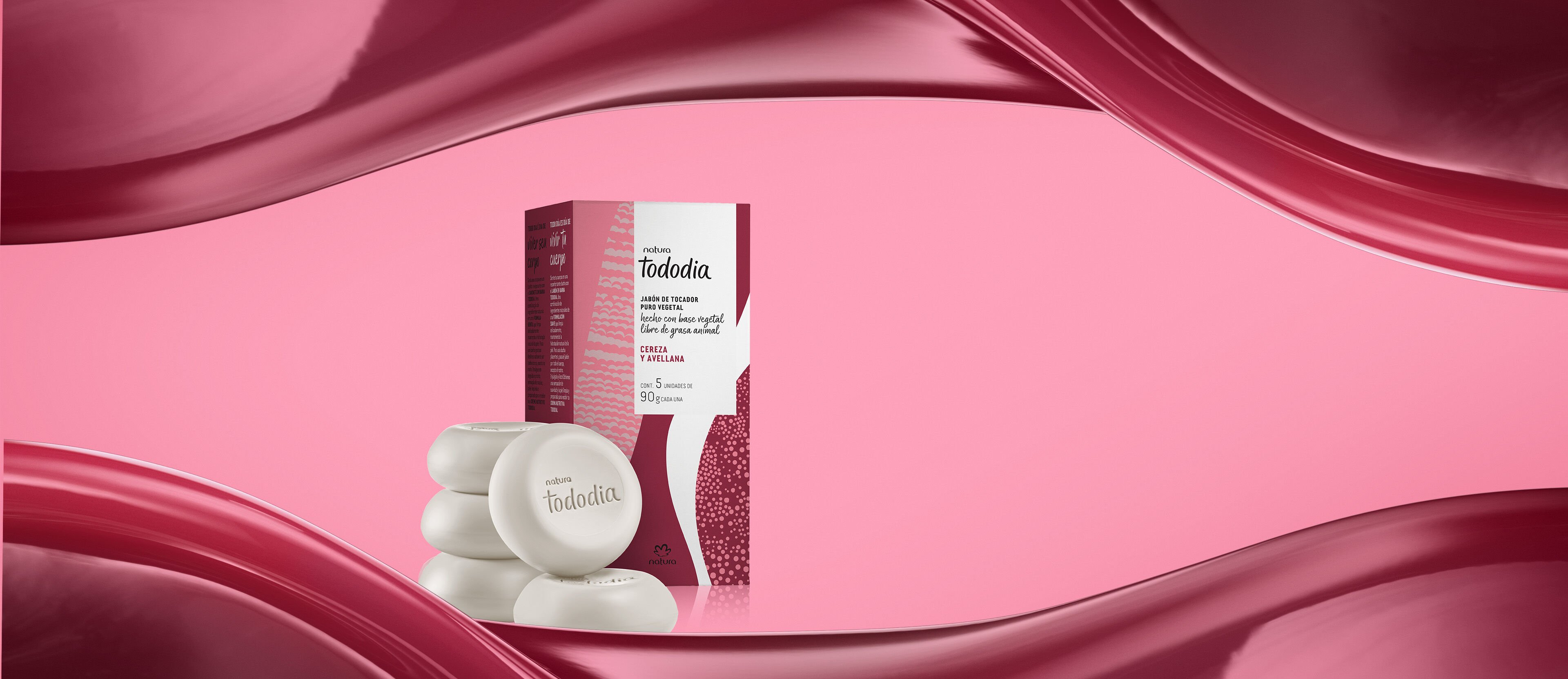 Jabón en Barra Puro Vegetal Tododia Cereza y Avellana