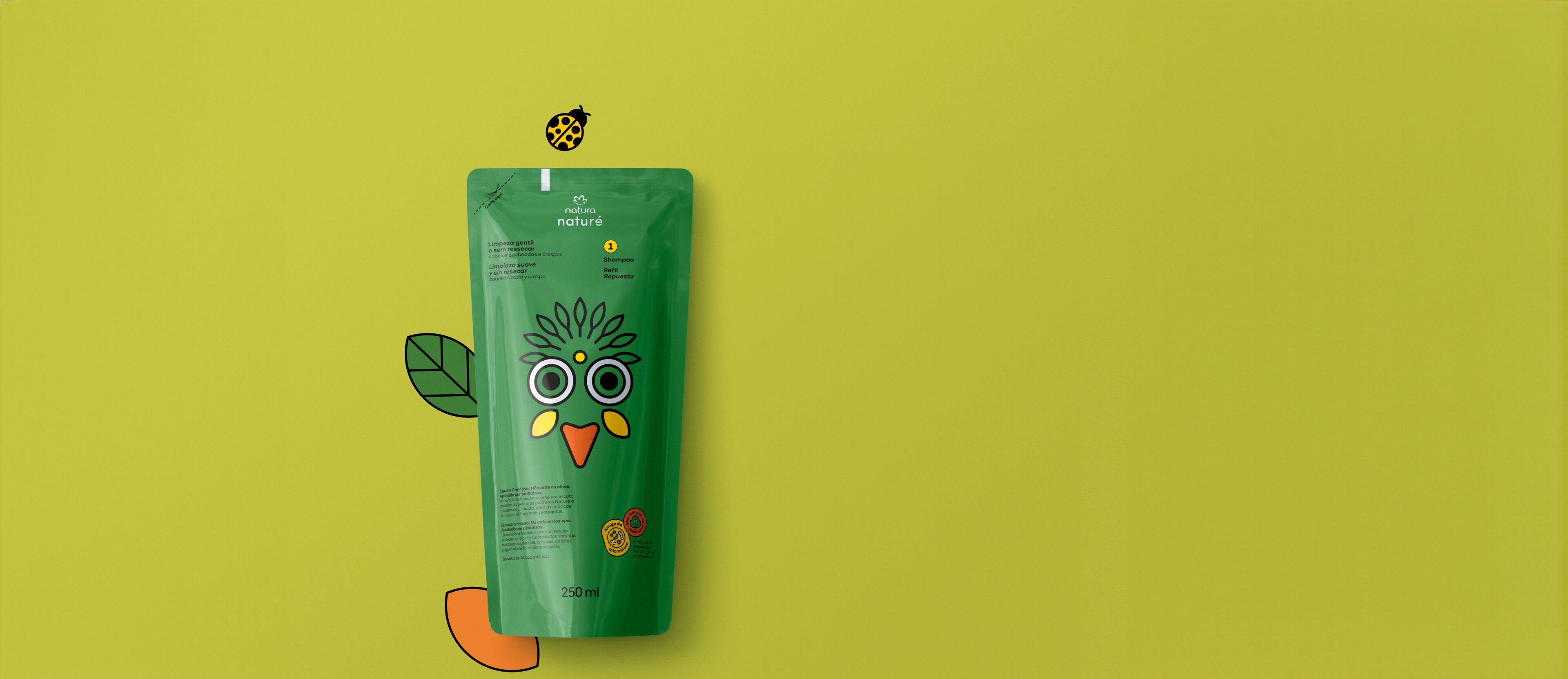 Repuesto Shampoo Cabellos Rizados y Crespos Naturé