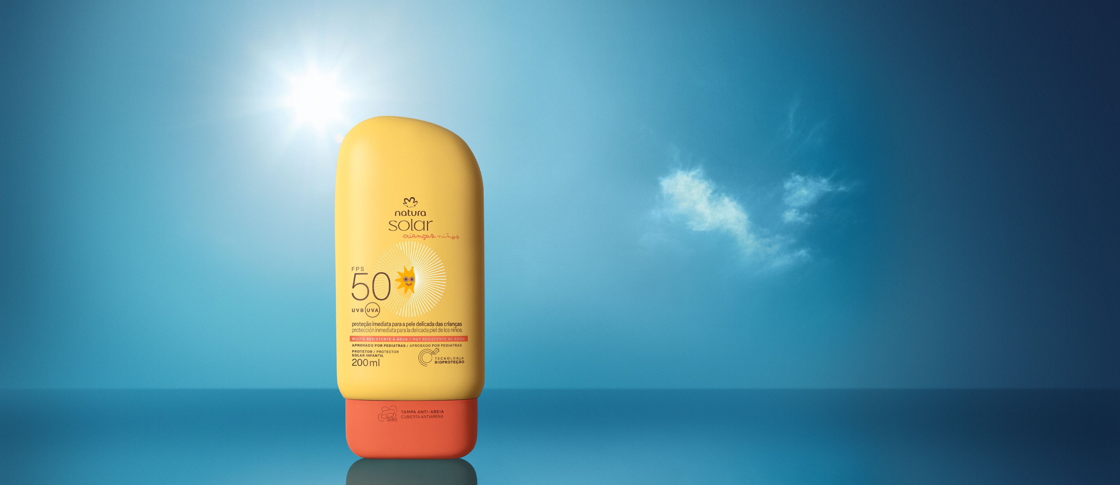 Protector Solar Corporal y Facial Infantil FPS 50 Natura Solar