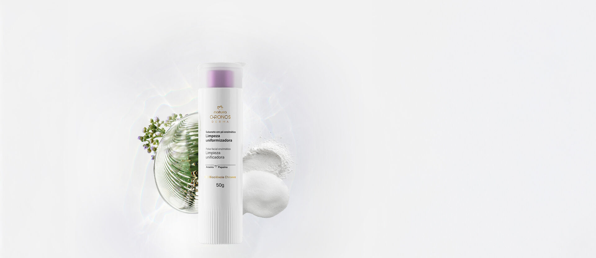 Jabón en Polvo Enzimático Limpieza Uniformizante Chronos Derma