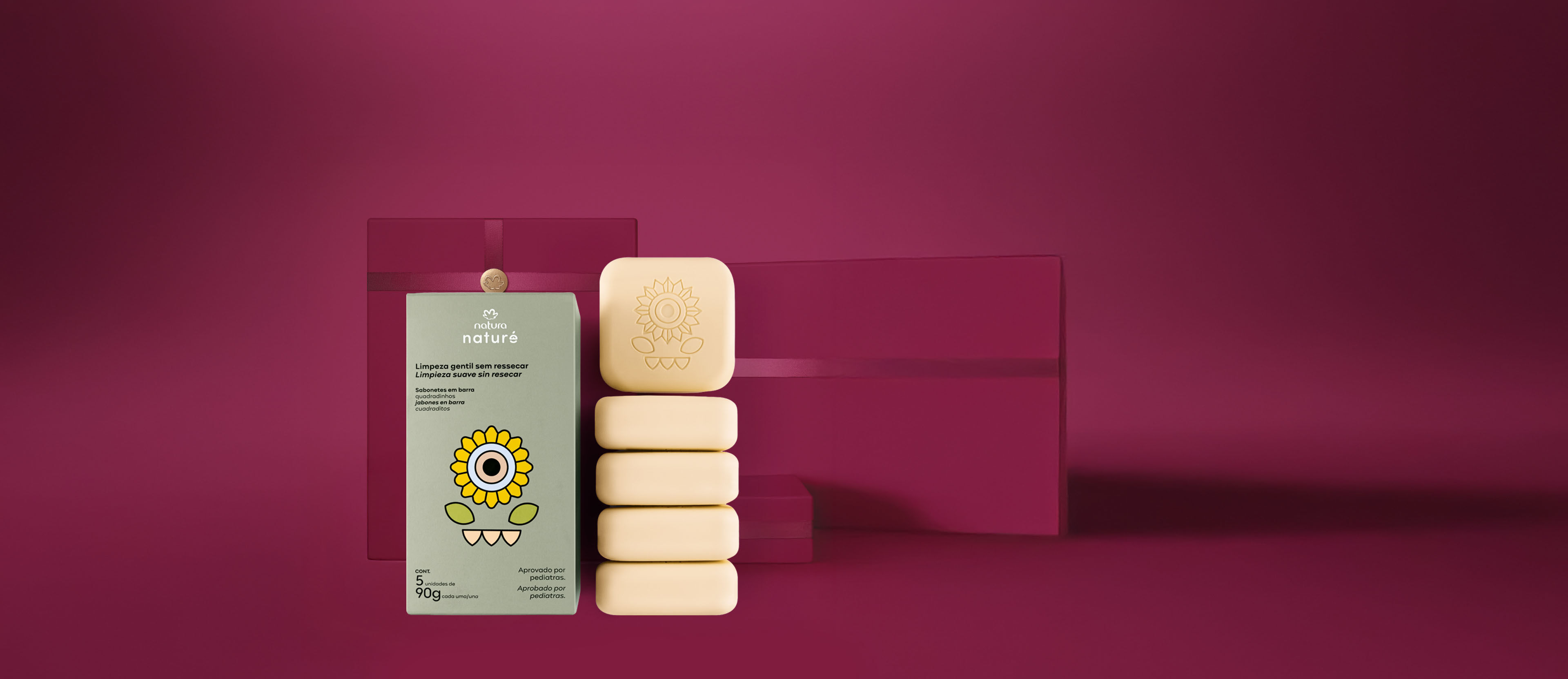 Regalo Jabón en Barra Naturé Cuadraditos