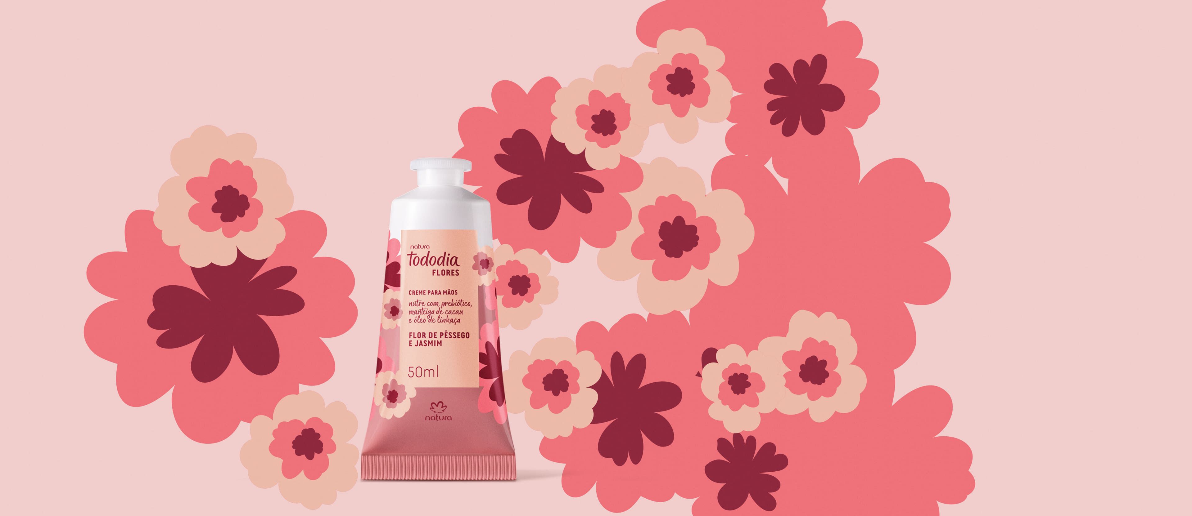 Crema Nutritiva para Manos Tododia Flor de Durazno y Jazmin 50 ml